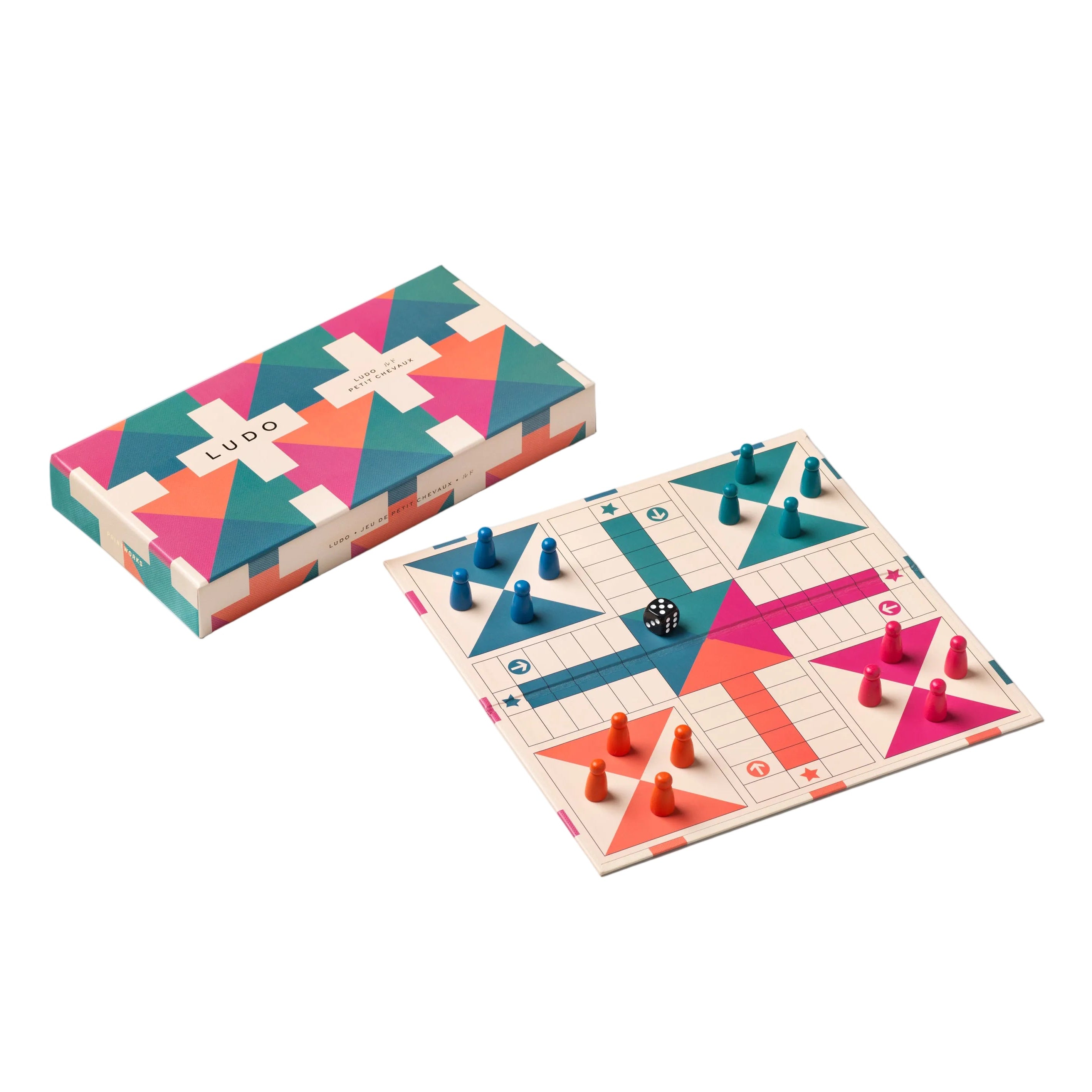 Multicolored LUDO Board Game