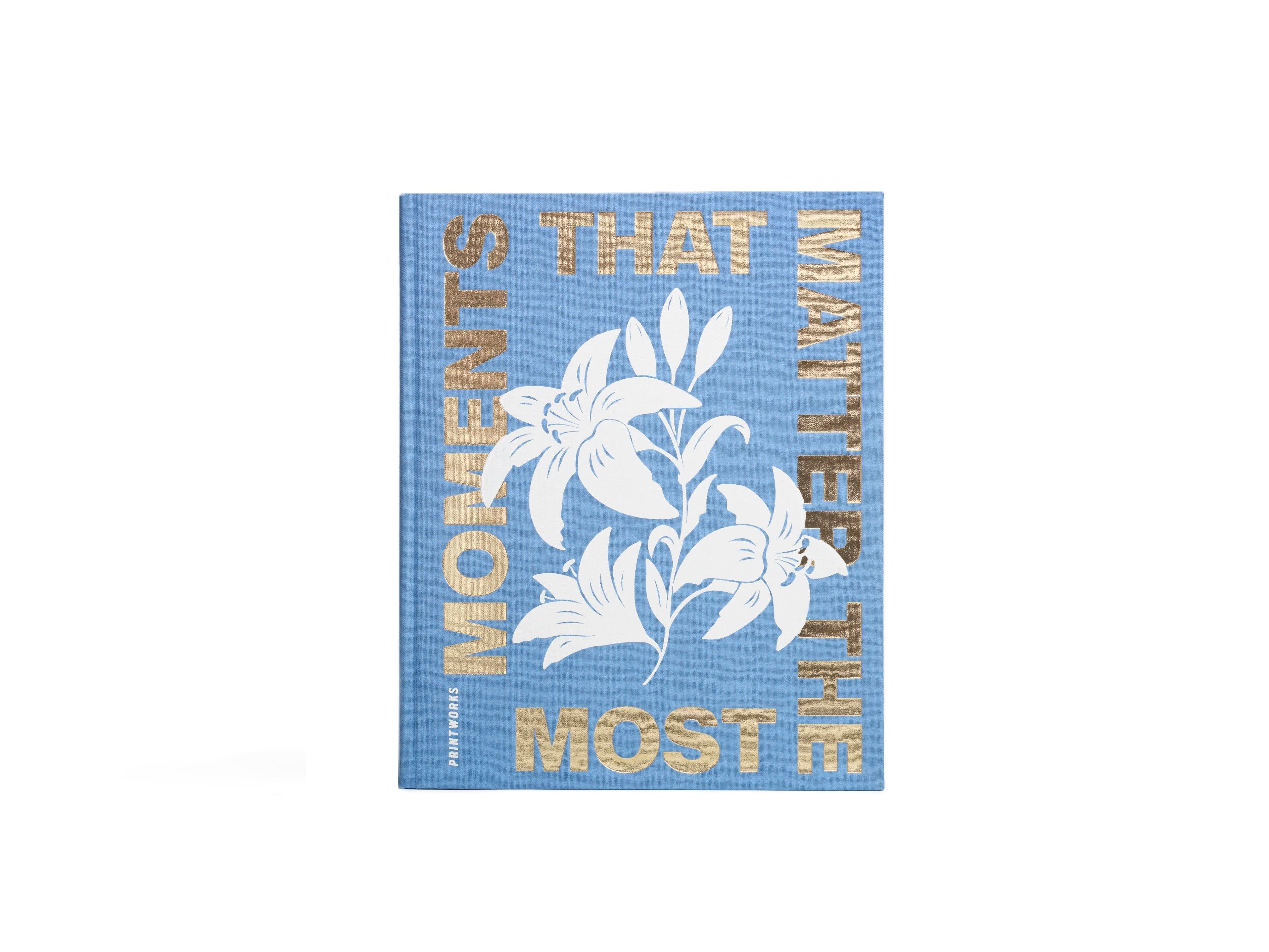 Photo Album MOMENTS THAT MATTER THE MOST blue