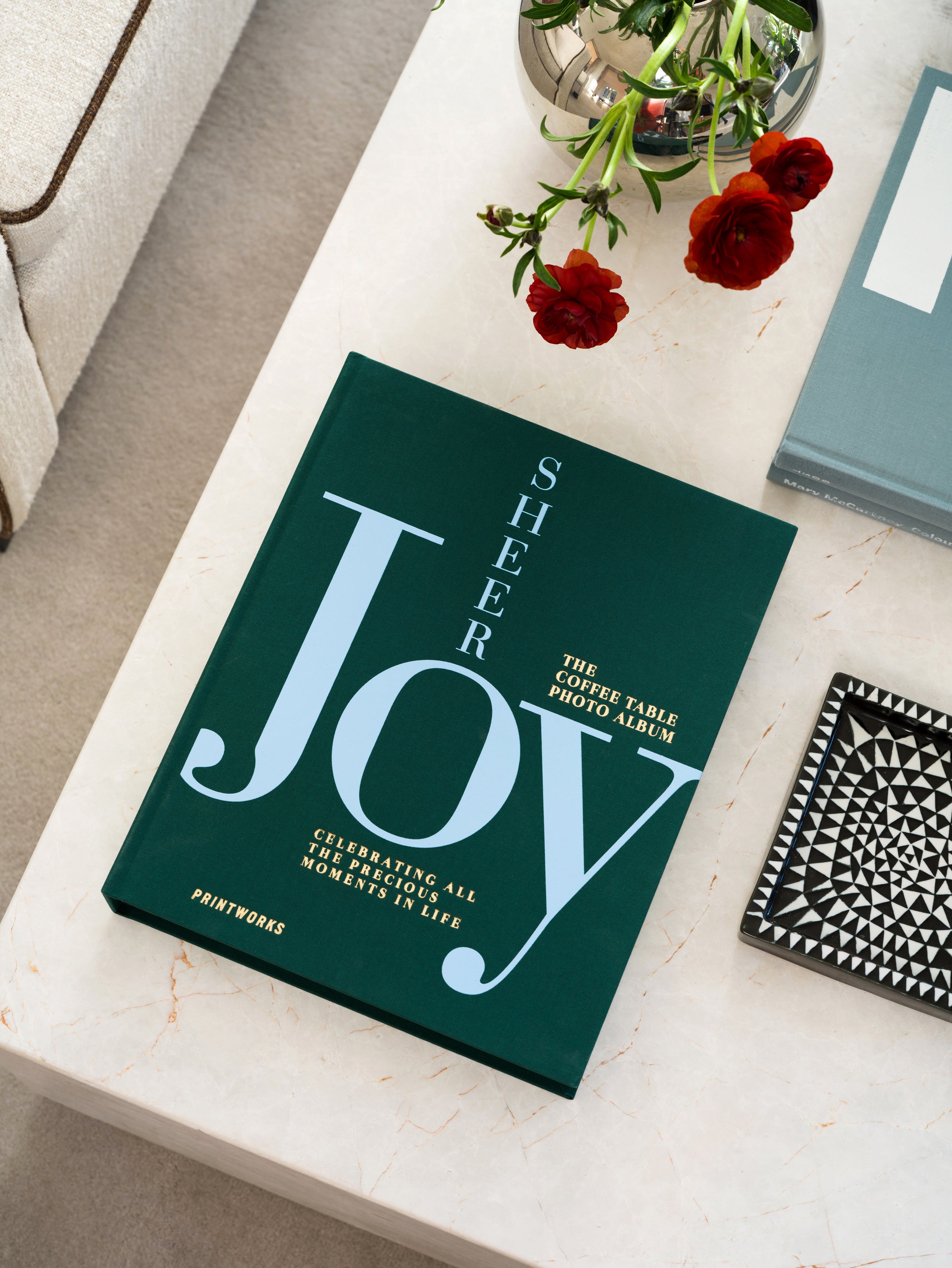 SHEER JOY Photo Album Green with Blue