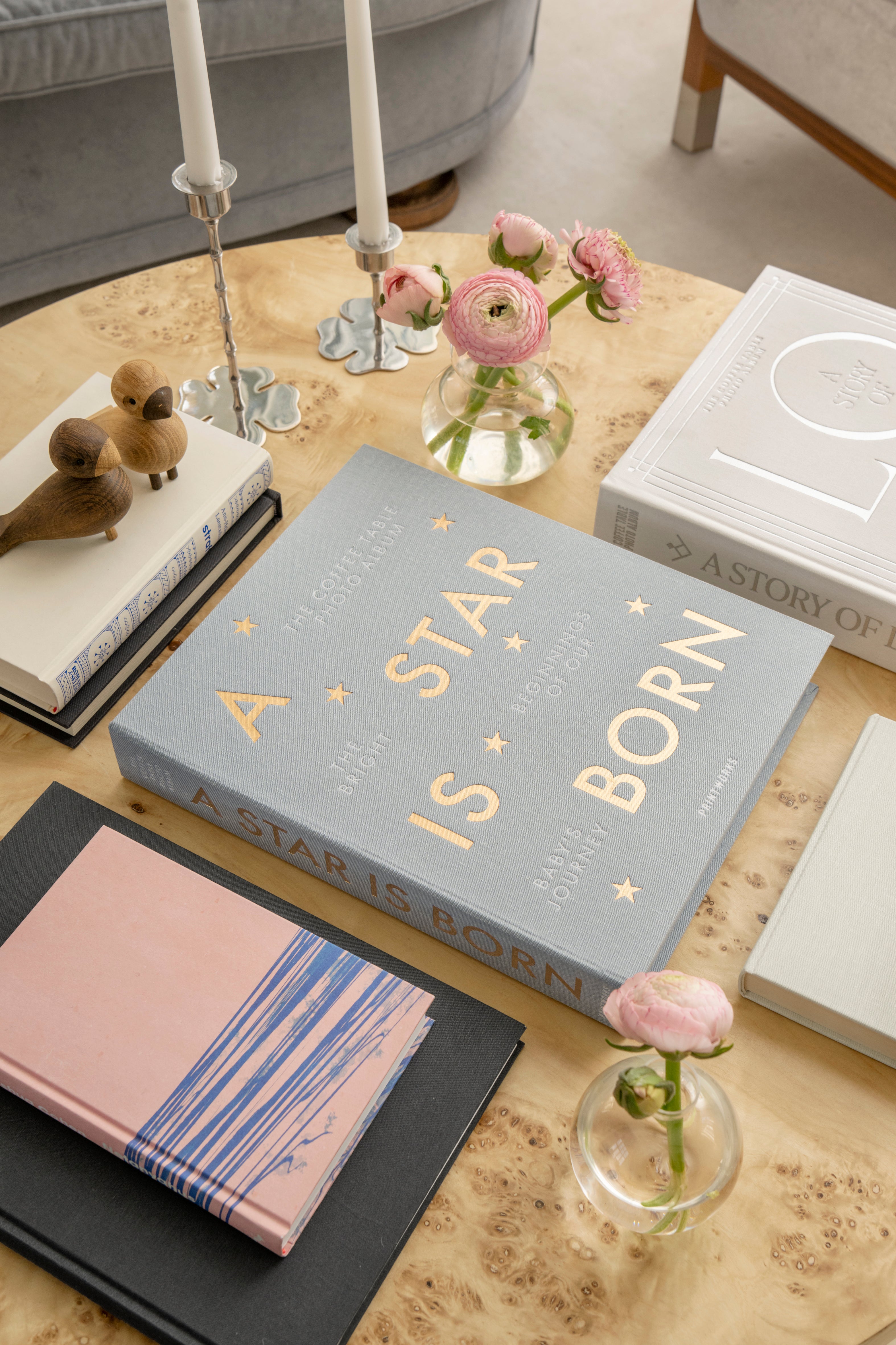 A STAR IS BORN photo album gray with gold