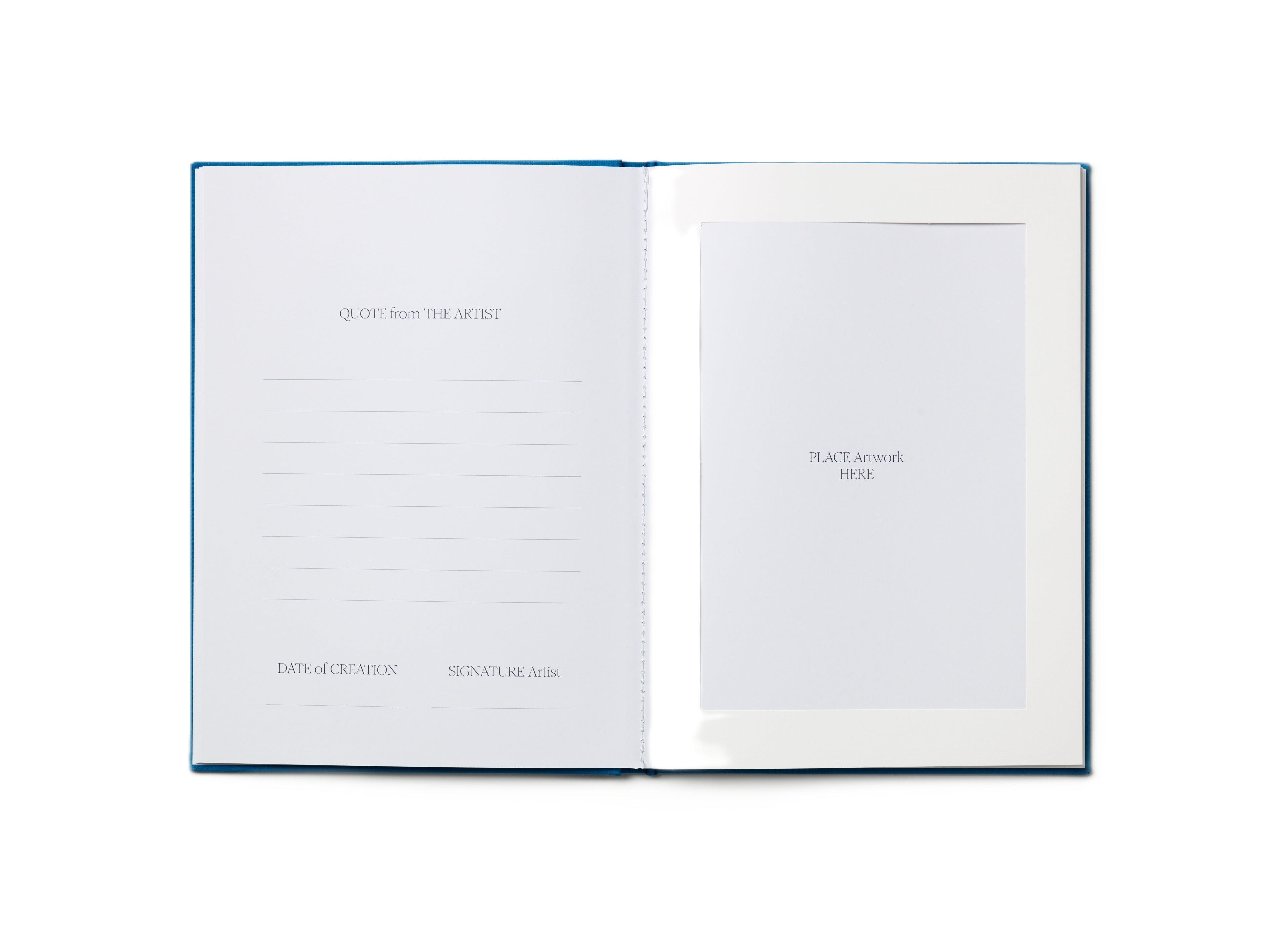 Zeichenalbum GREAT ART blau mit Weiß