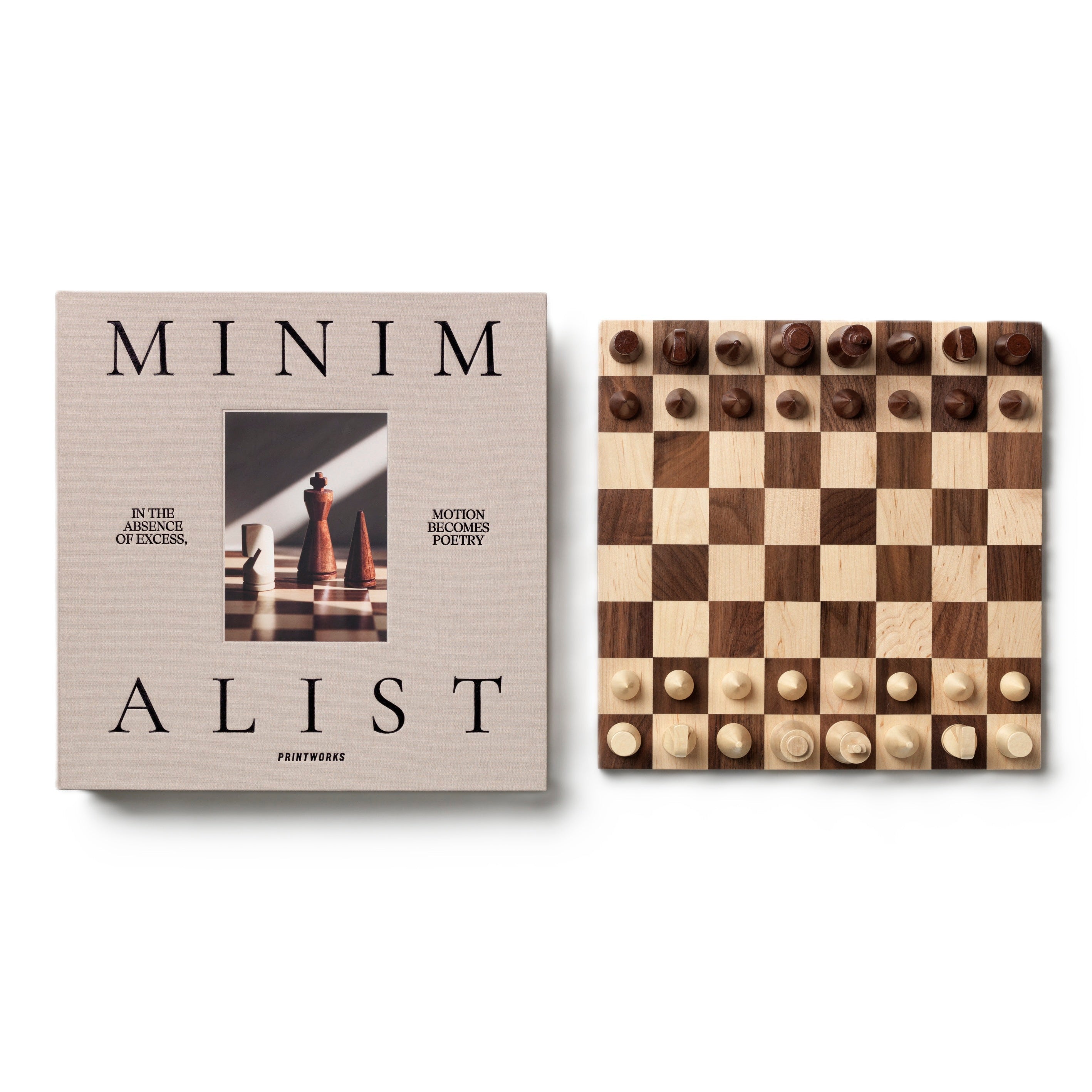 MINIMALIST CHESS Set in Wood