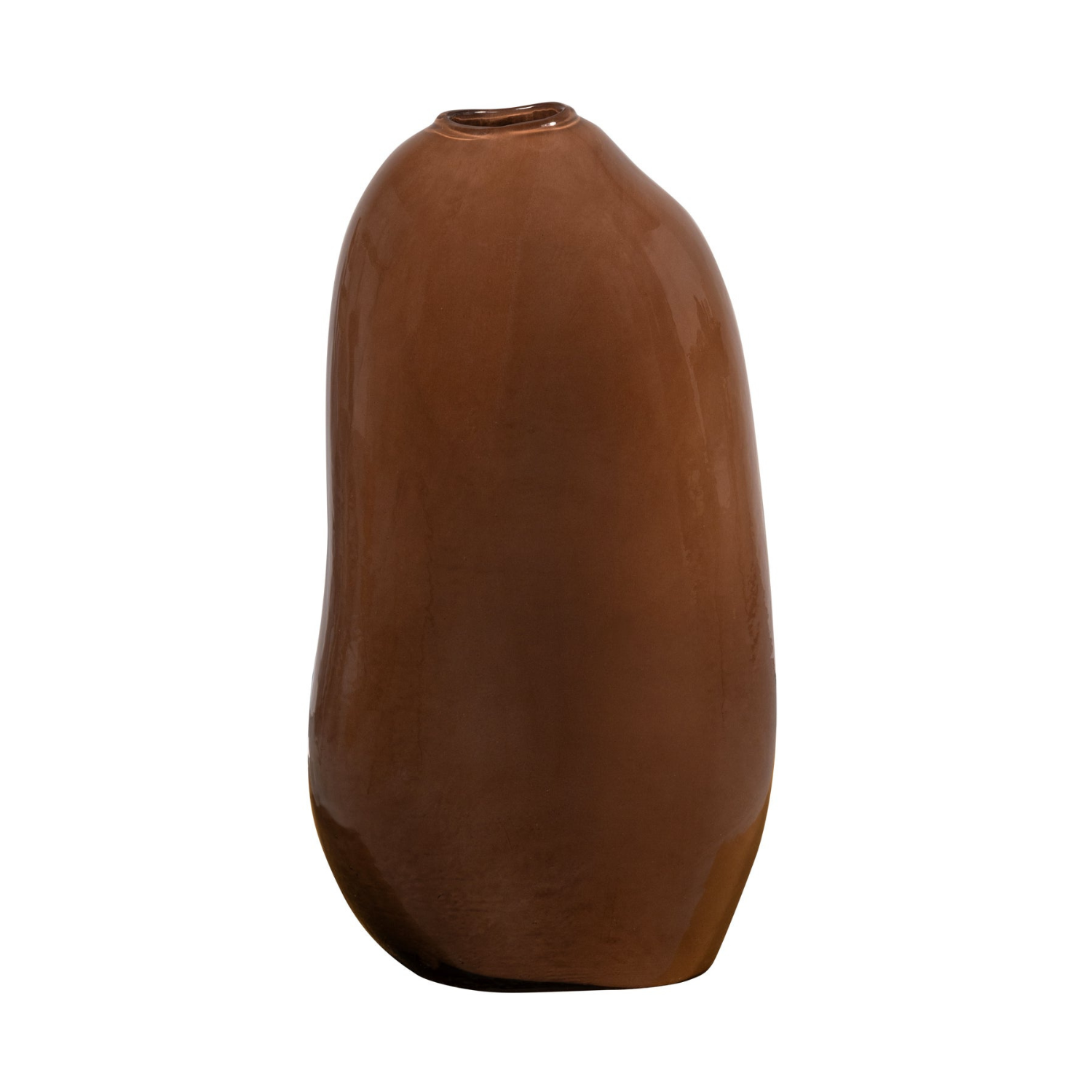 Vase SAHIL braunes Glas