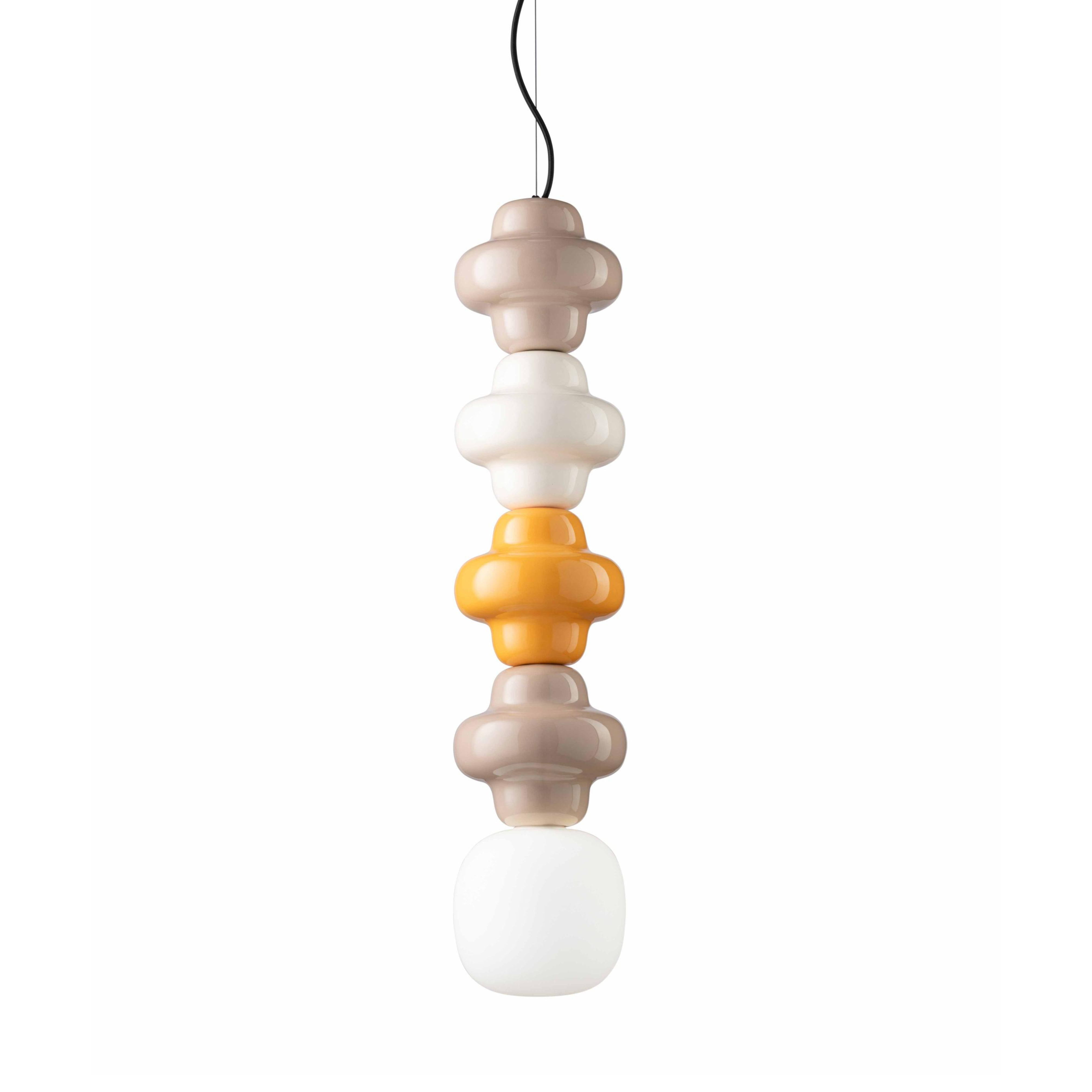 COPACABANA MIX Keramik Pendelleuchte beige mit gelb und creme
