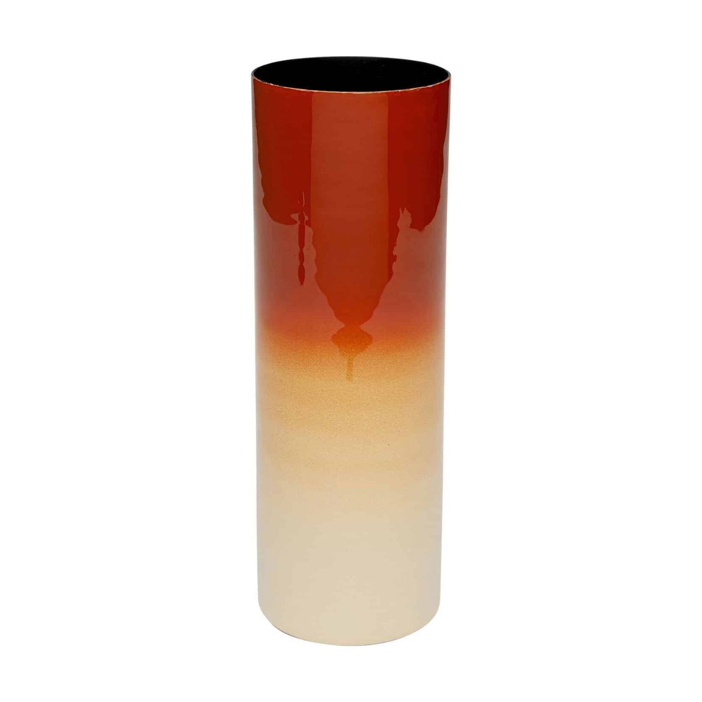 RICI Vase rot mit beige