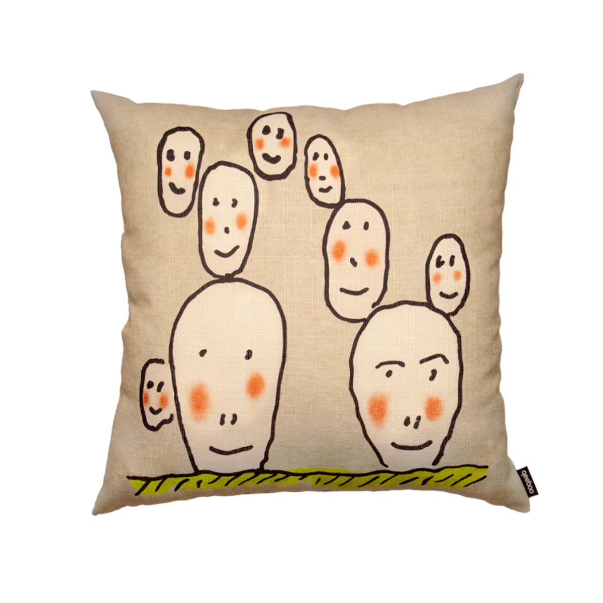 KAKTUSFEIGE doppelseitiges Kissen beige