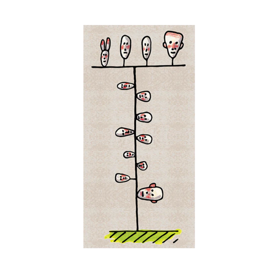 Teppich FAMILY TREE beige