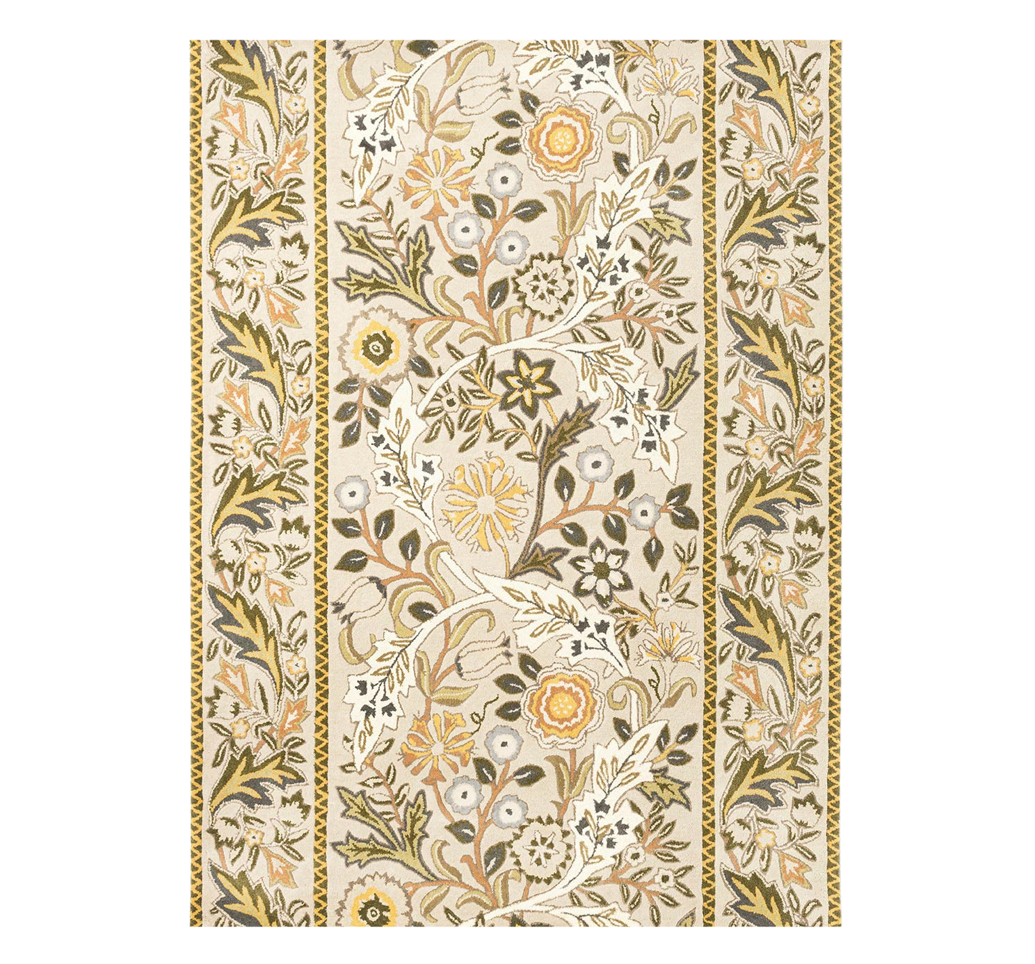 Wilhelmina Linen Mustard beige rug