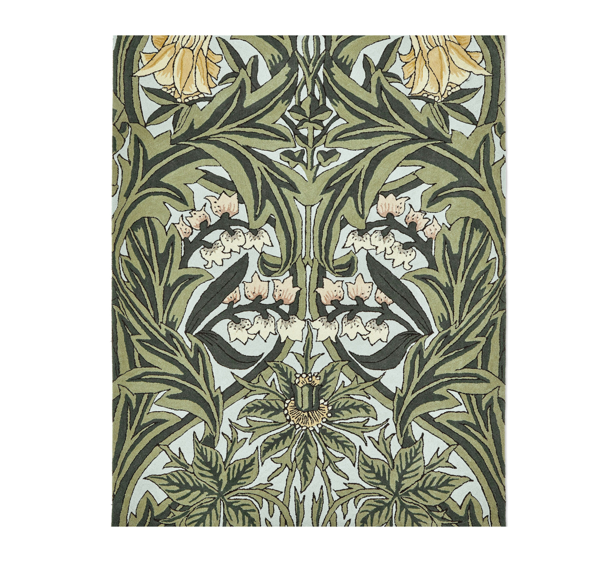 MOREW Teppich - BLUEBELL LEAFY ARBOUR grün