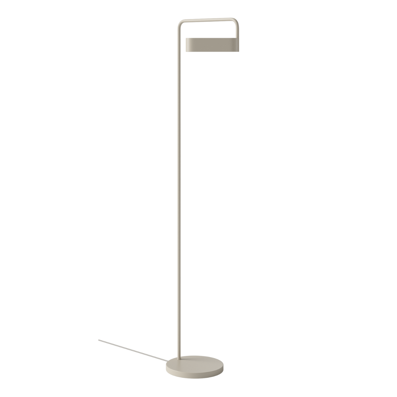 Cream reading floor lamp SCRIBE