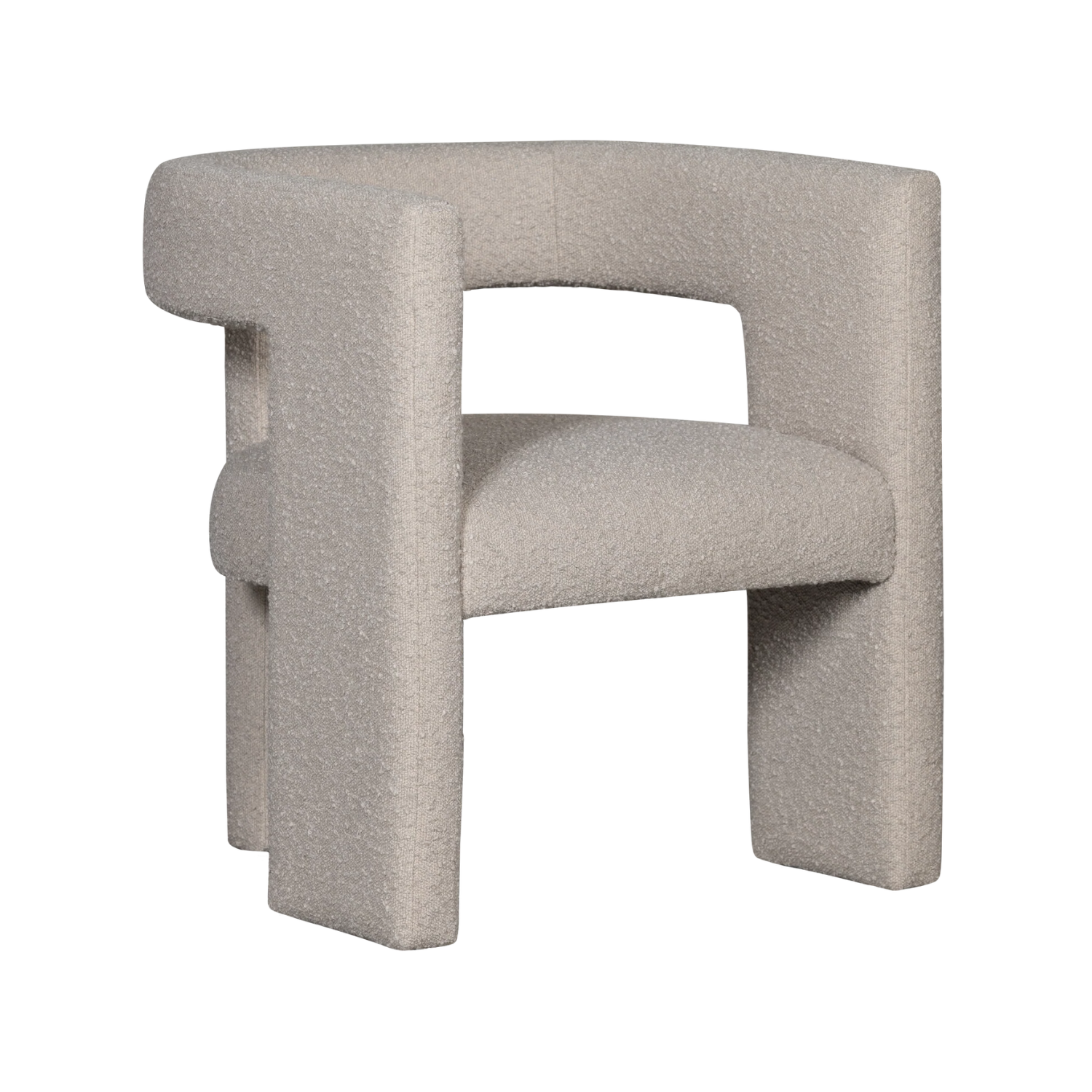 TIWA beige bouclé armchair