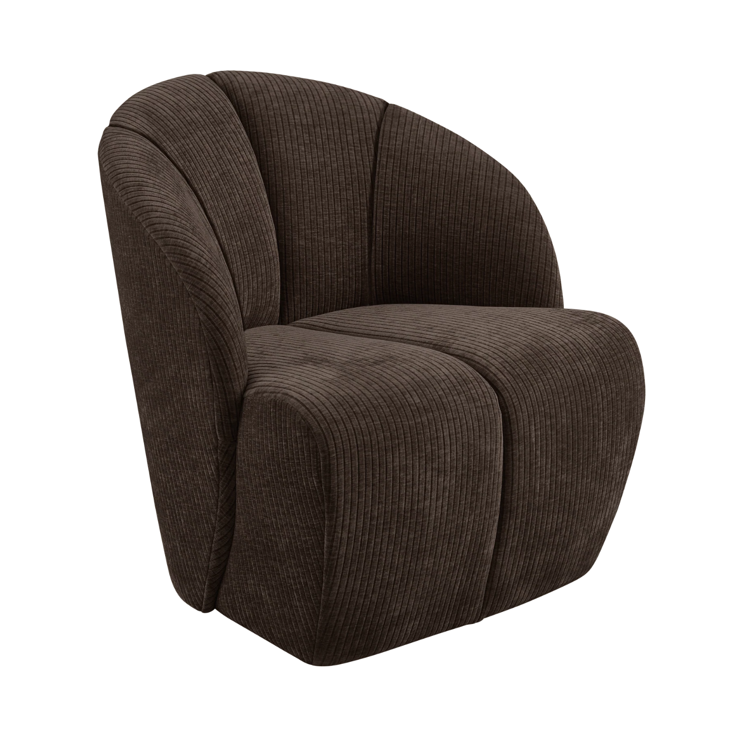 Drehstuhl MOJO dunkelbraunes Cord
