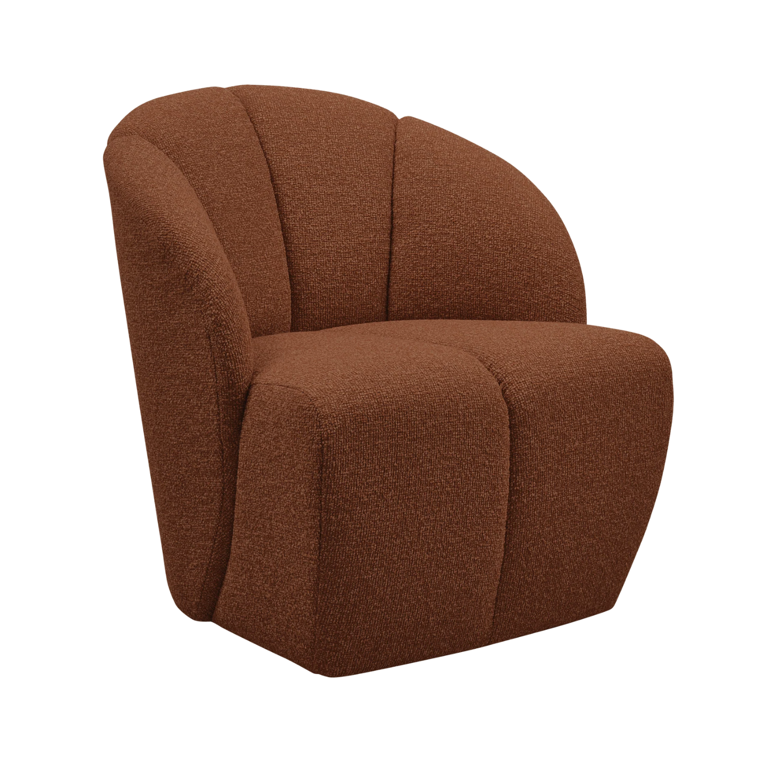 Drehstuhl MOJO braun Bouclé