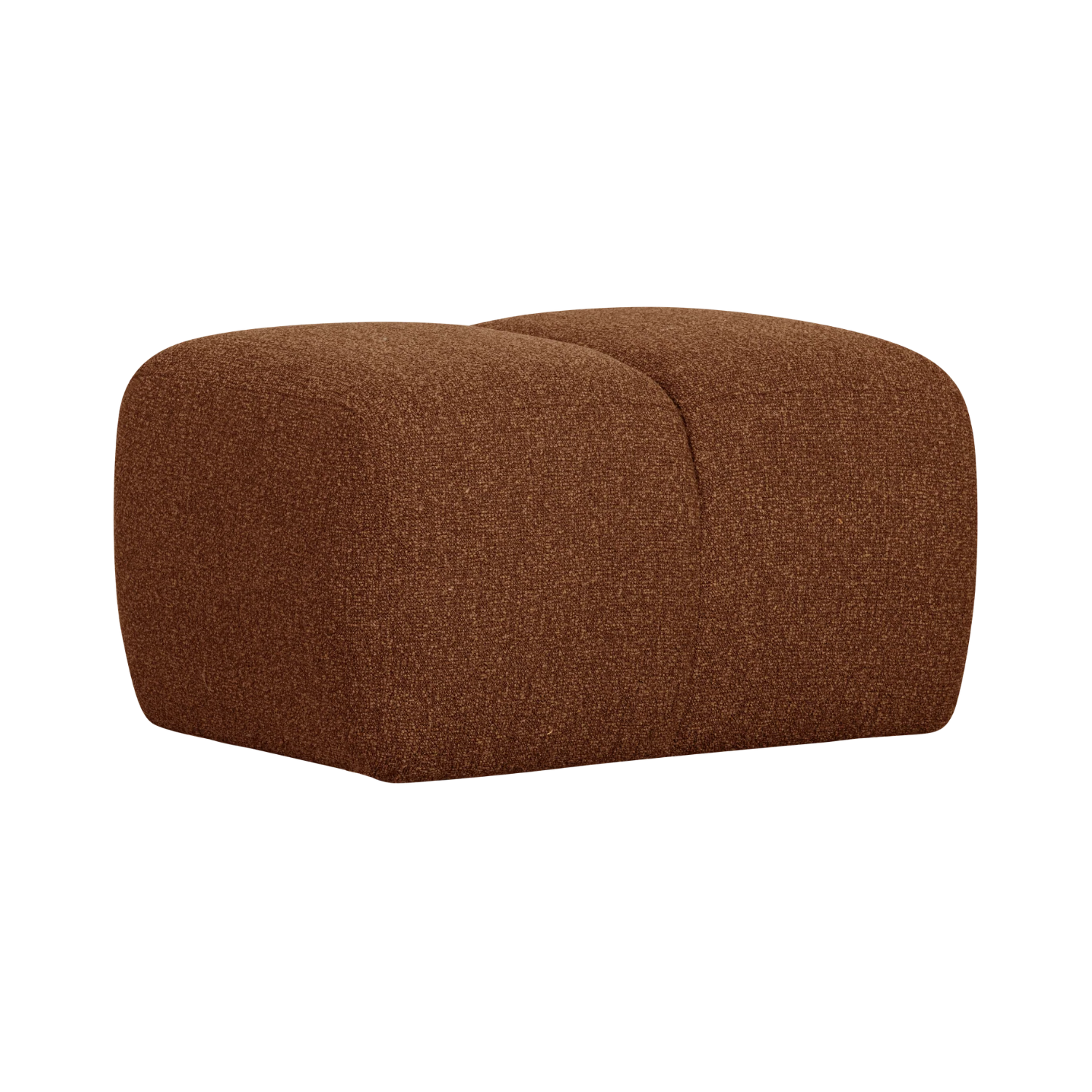 Puff MOJO braunes Bouclé