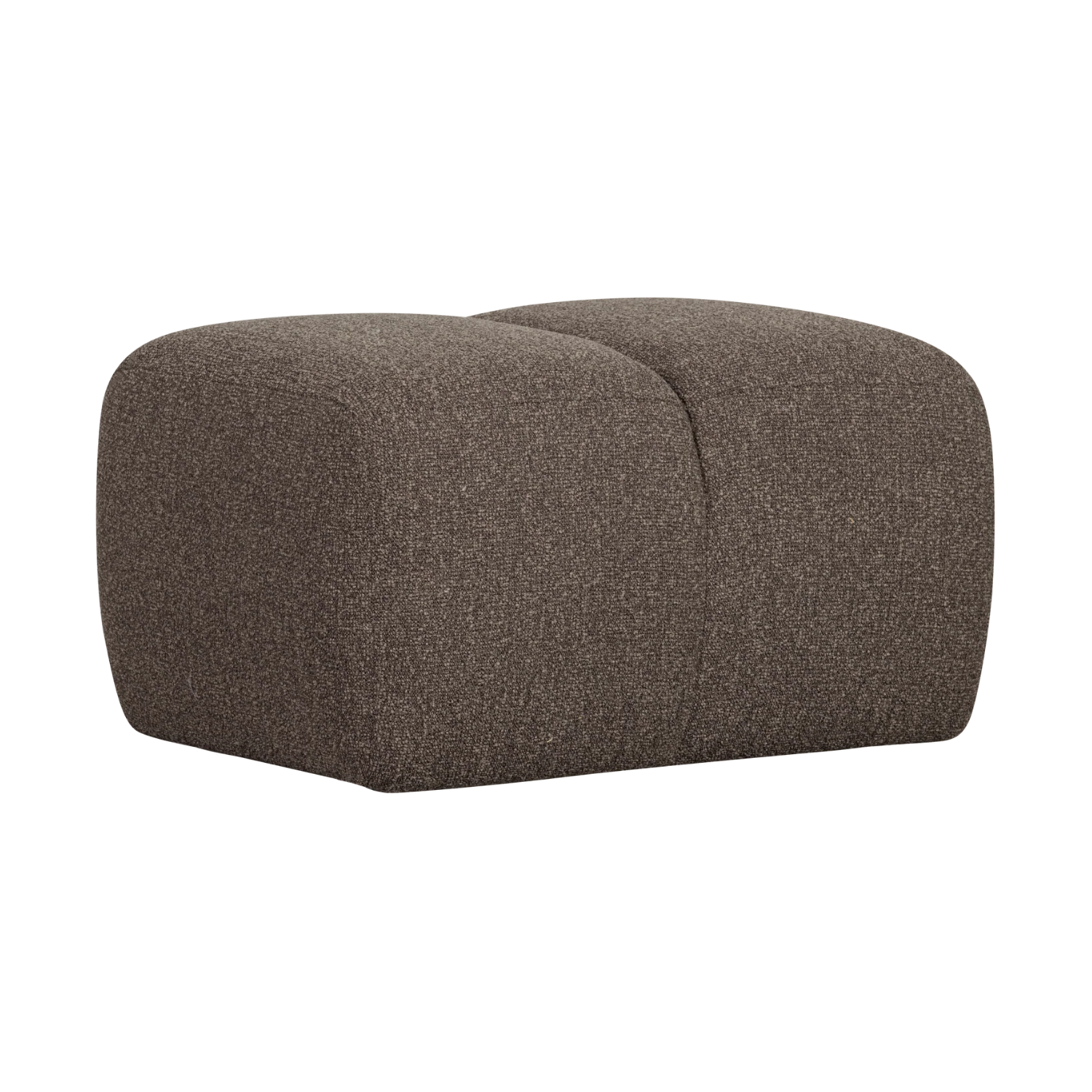 Puff MOJO dunkelbraunes Bouclé