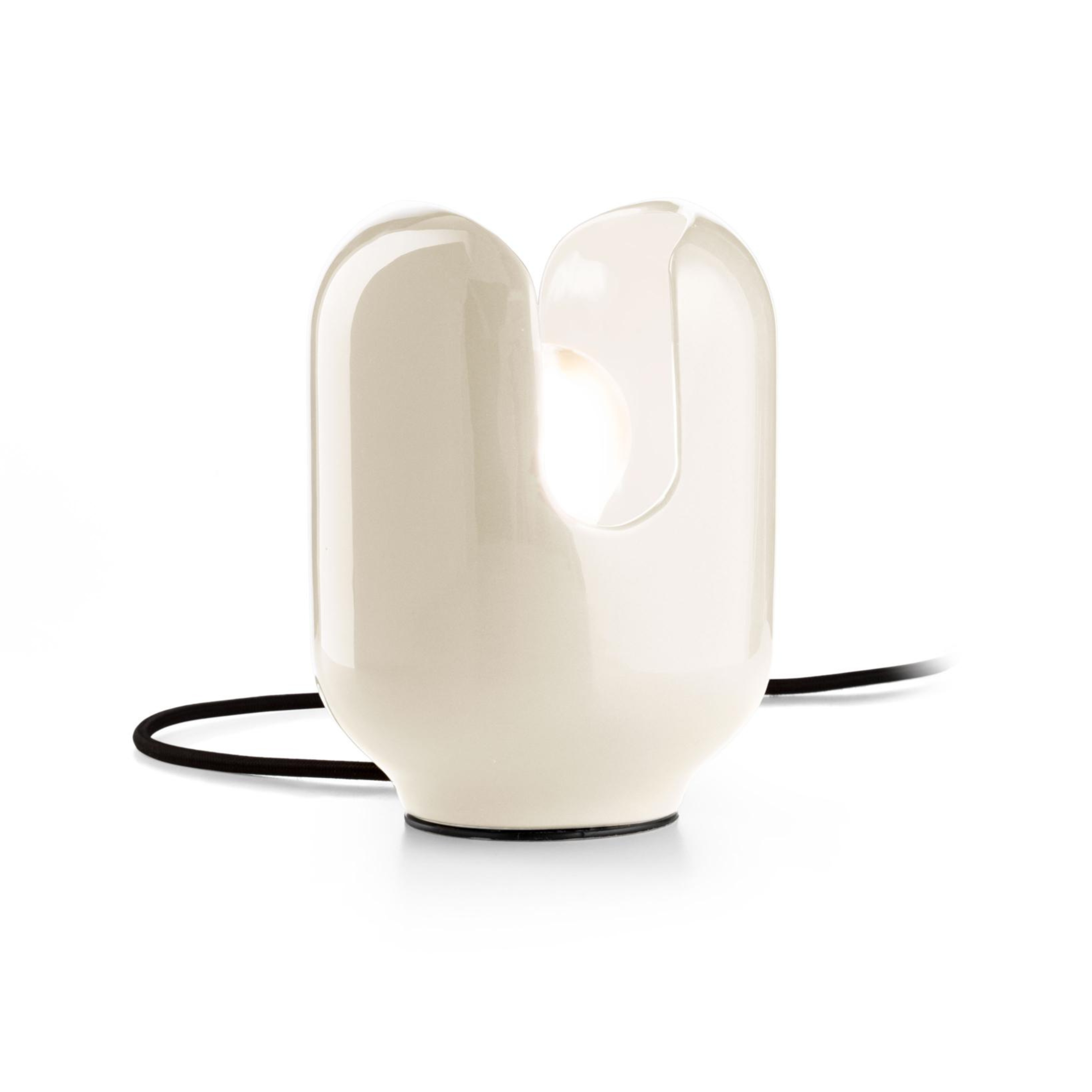 Keramik-Tischlampe BATUCADA creme
