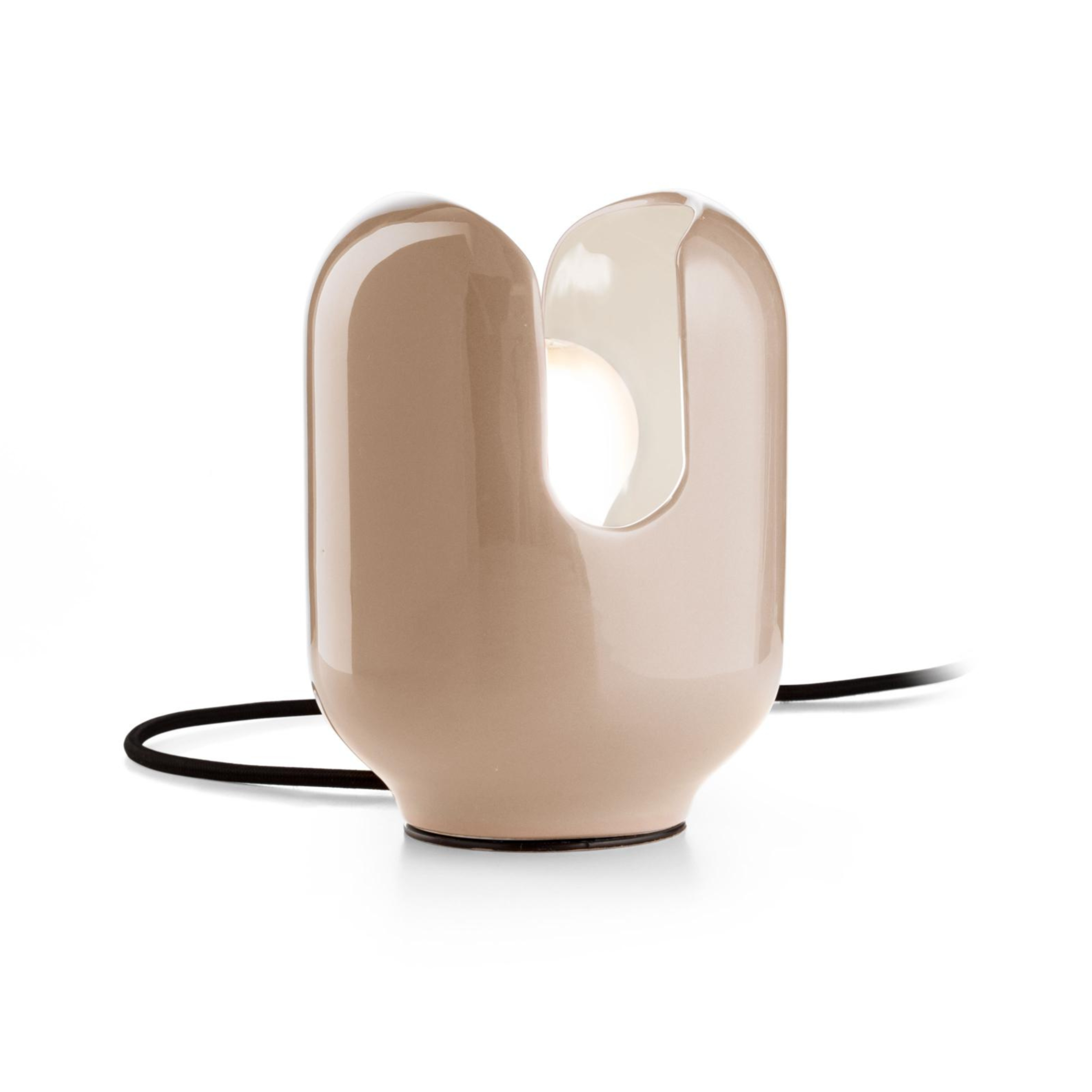 Keramik-Tischlampe BATUCADA beige