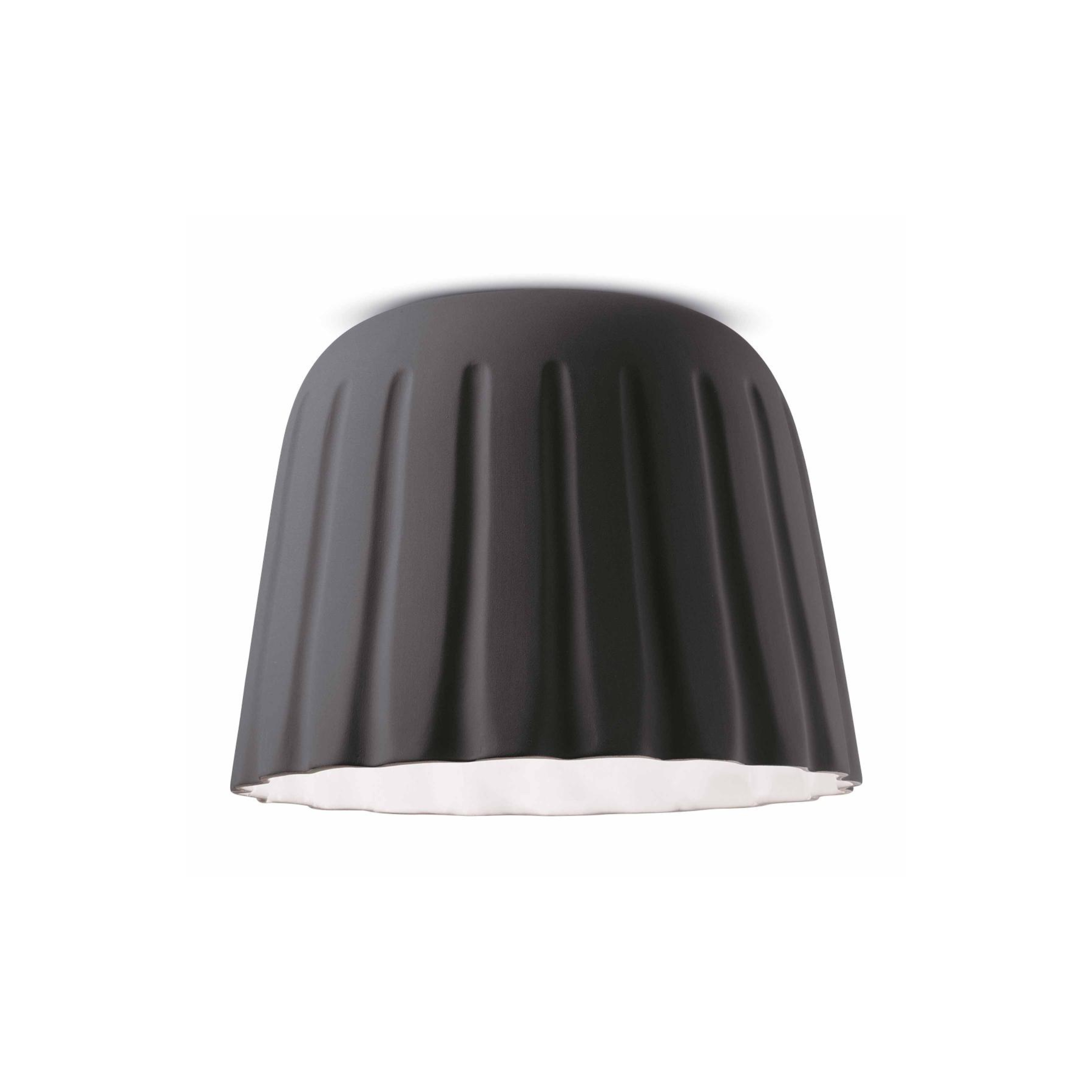 MADAME GRES dark gray ceramic ceiling lamp