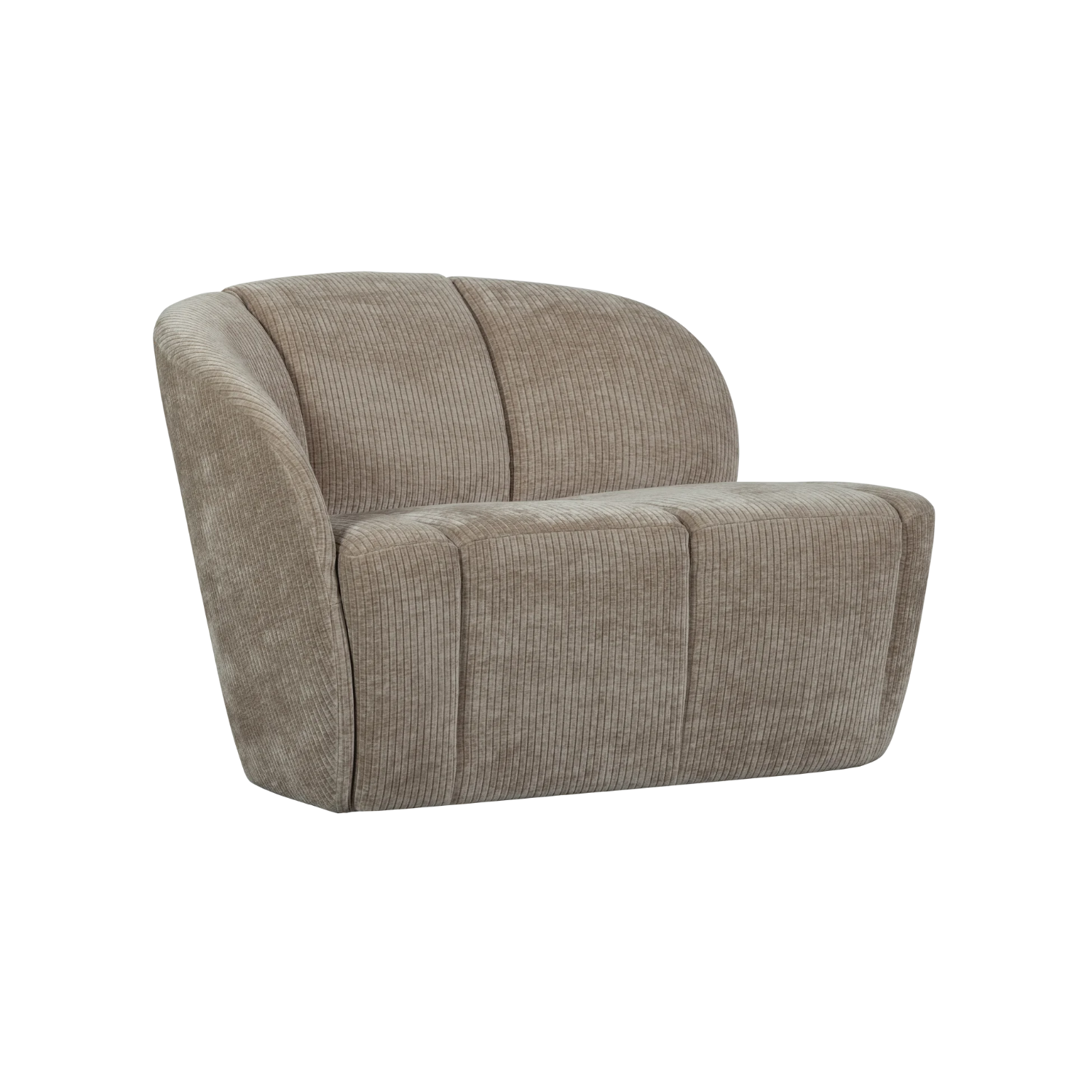 Sofa 2-sitzig links MOJO dunkel sandfarbener Cord