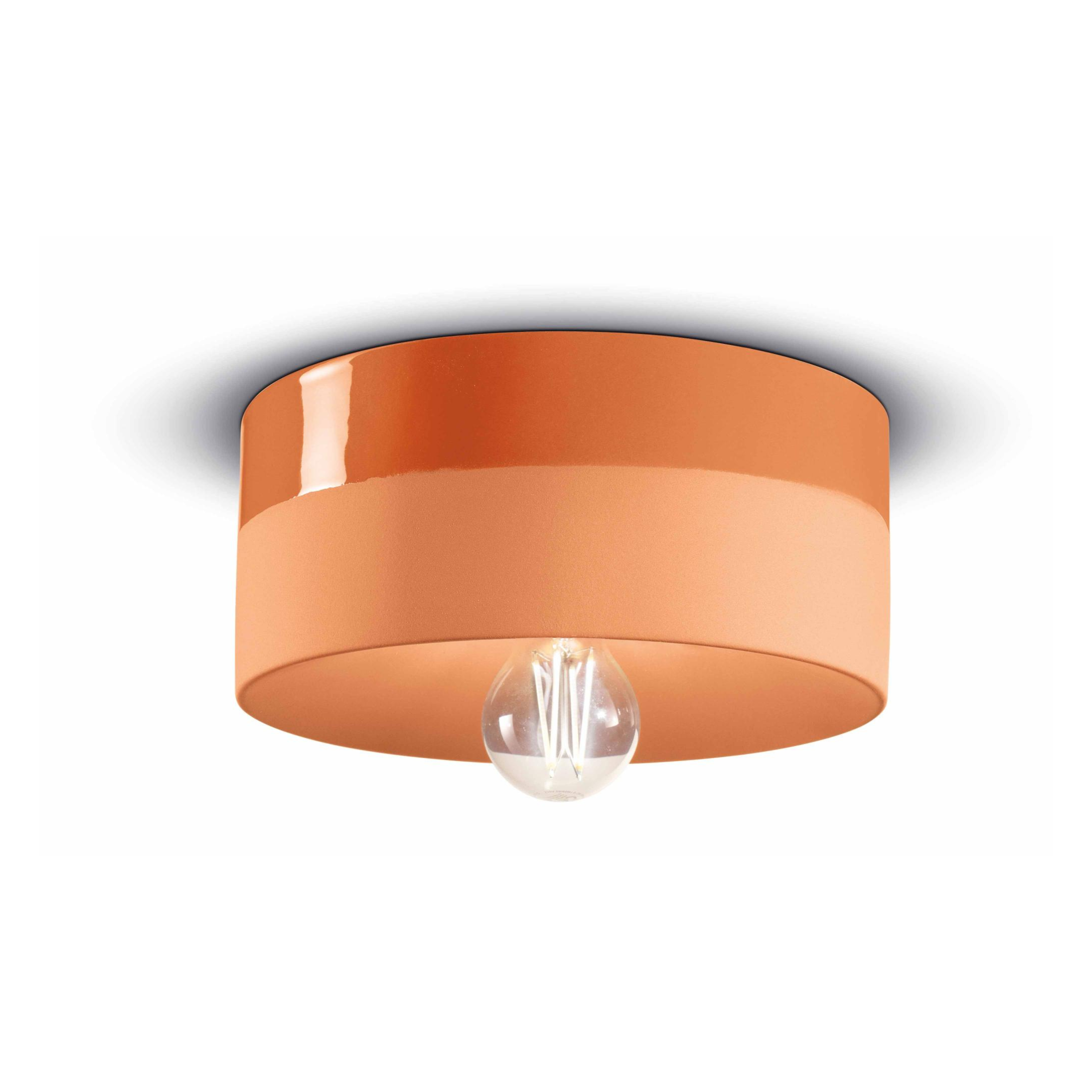 Keramik-Wandleuchte PI orange
