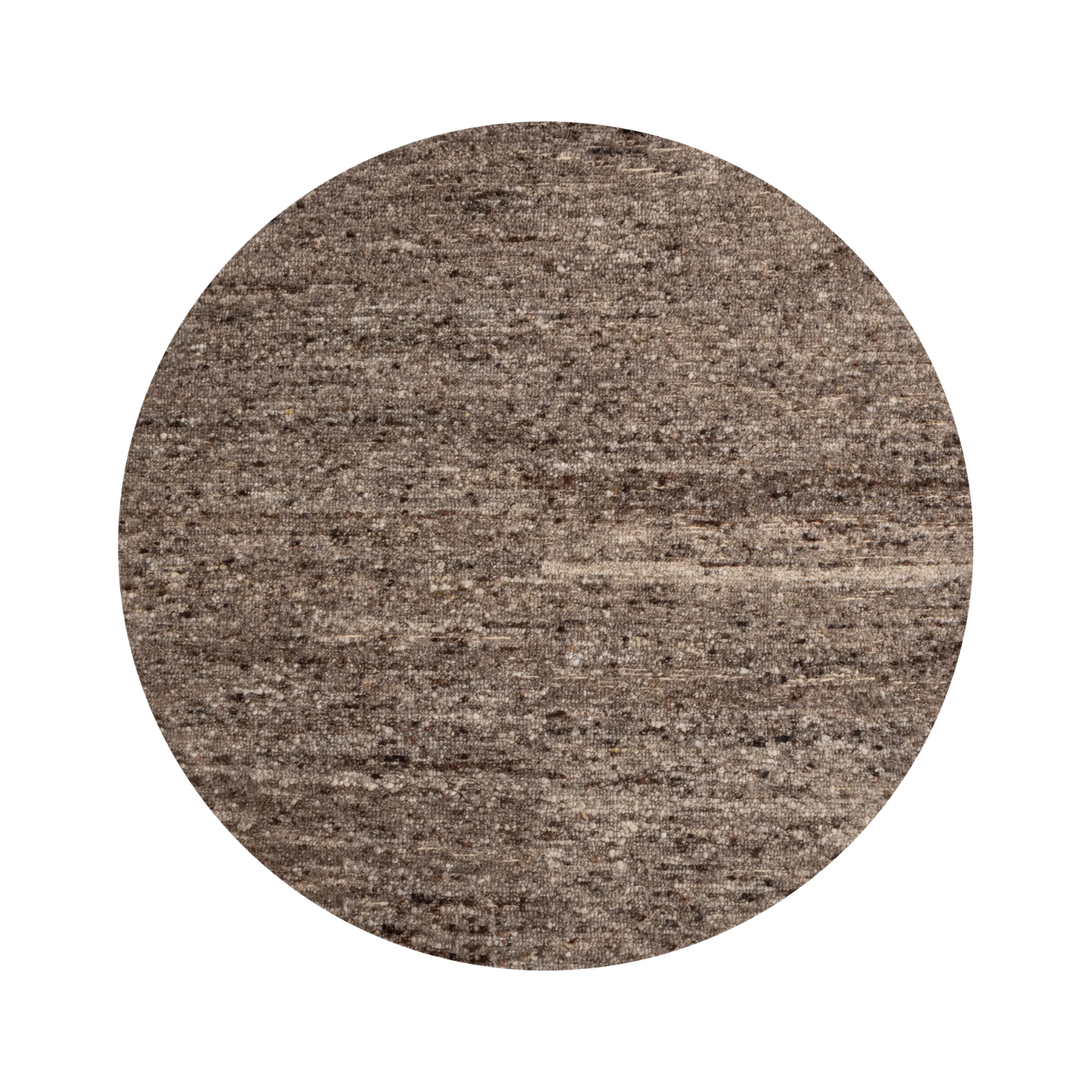 EFIA Round Rug in Brown Melange