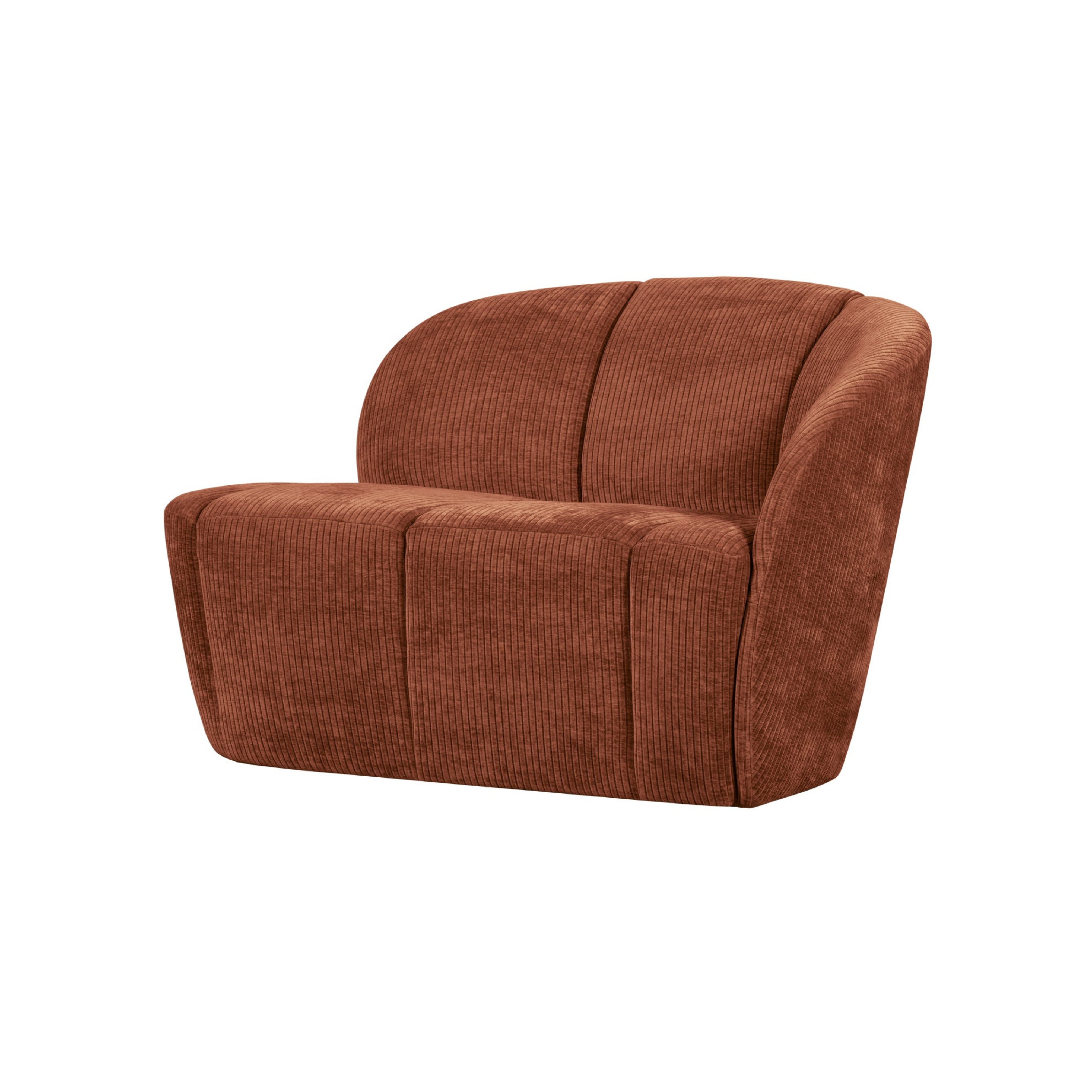Sofa mit rechtsseitiger Sitzfläche für 2 Personen MOJO braunes Cord