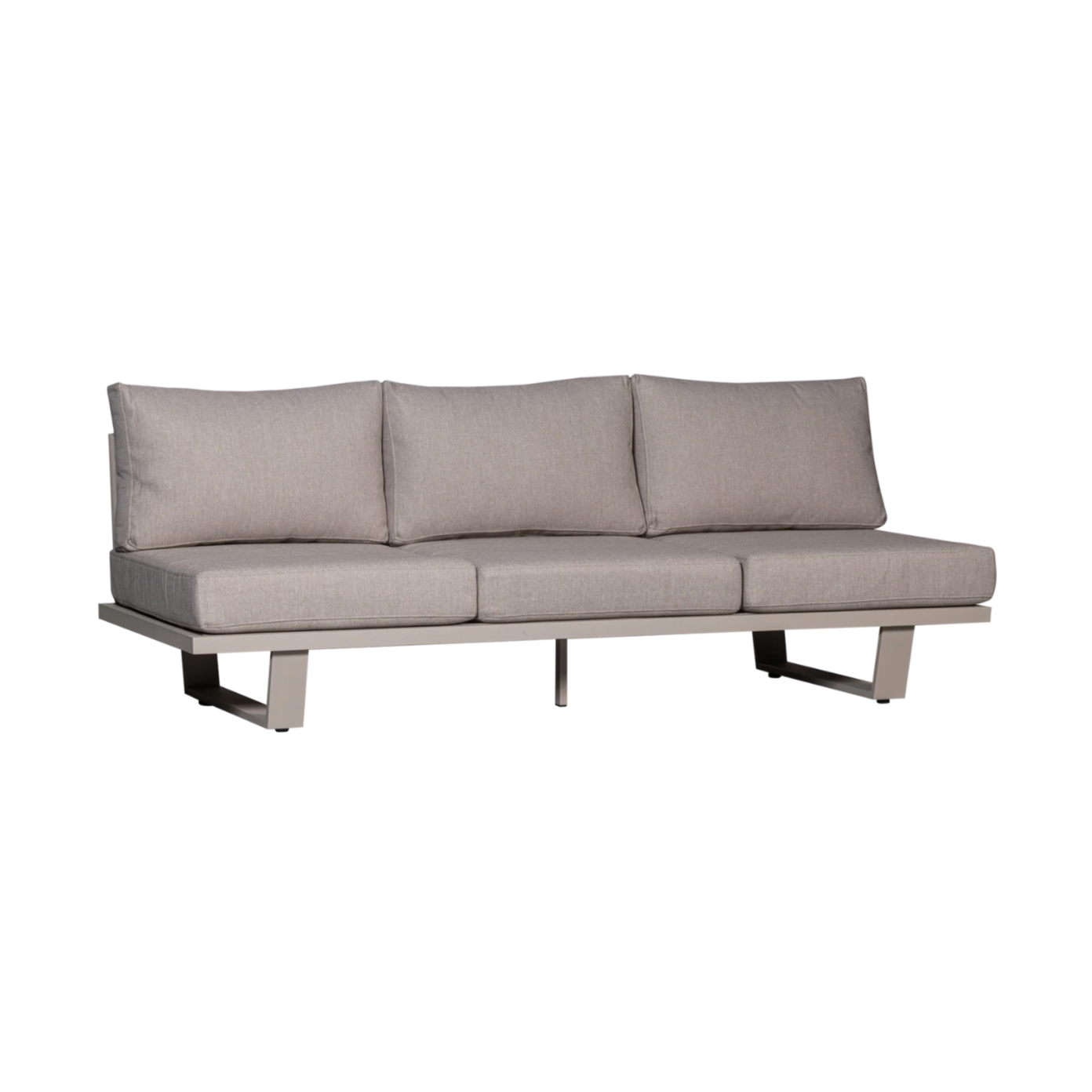 3-Seater Garden Sofa BEAR Sand Gray