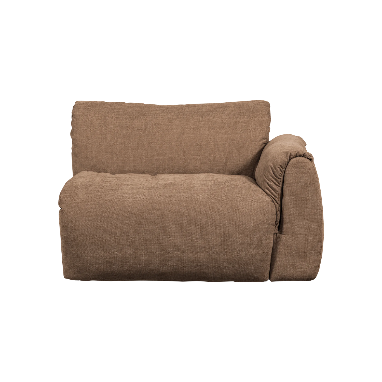 BAGGY modular sofa - right-side element brown