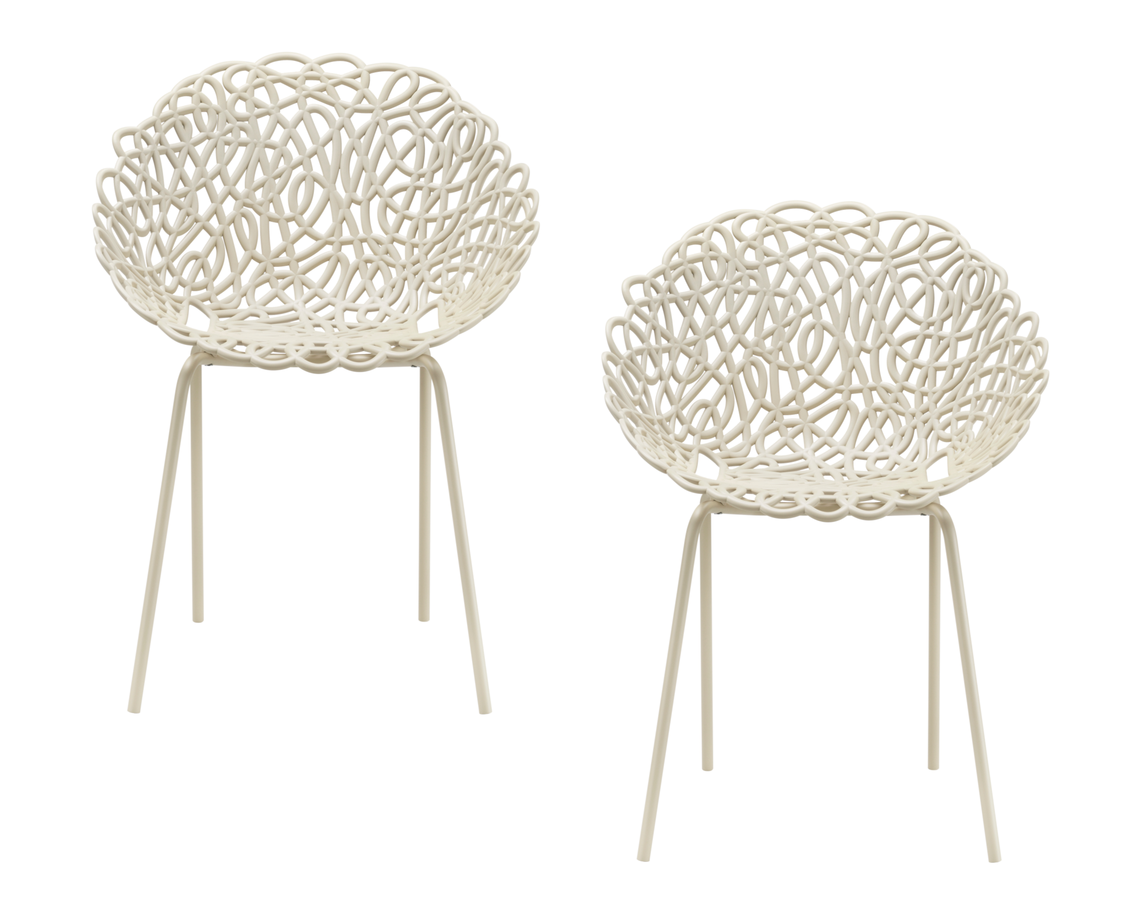BACANA Creme Gartenstuhl-Set