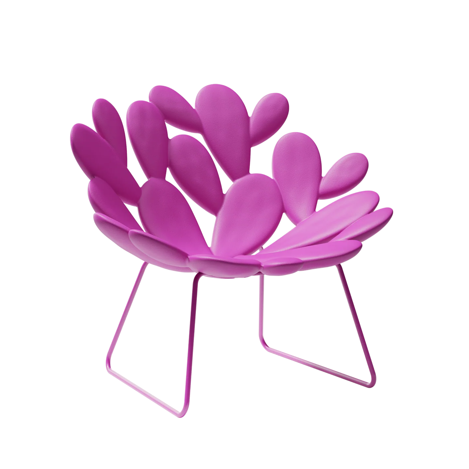 Gartenstuhl FILICUDI rosa mit Kufenbasis