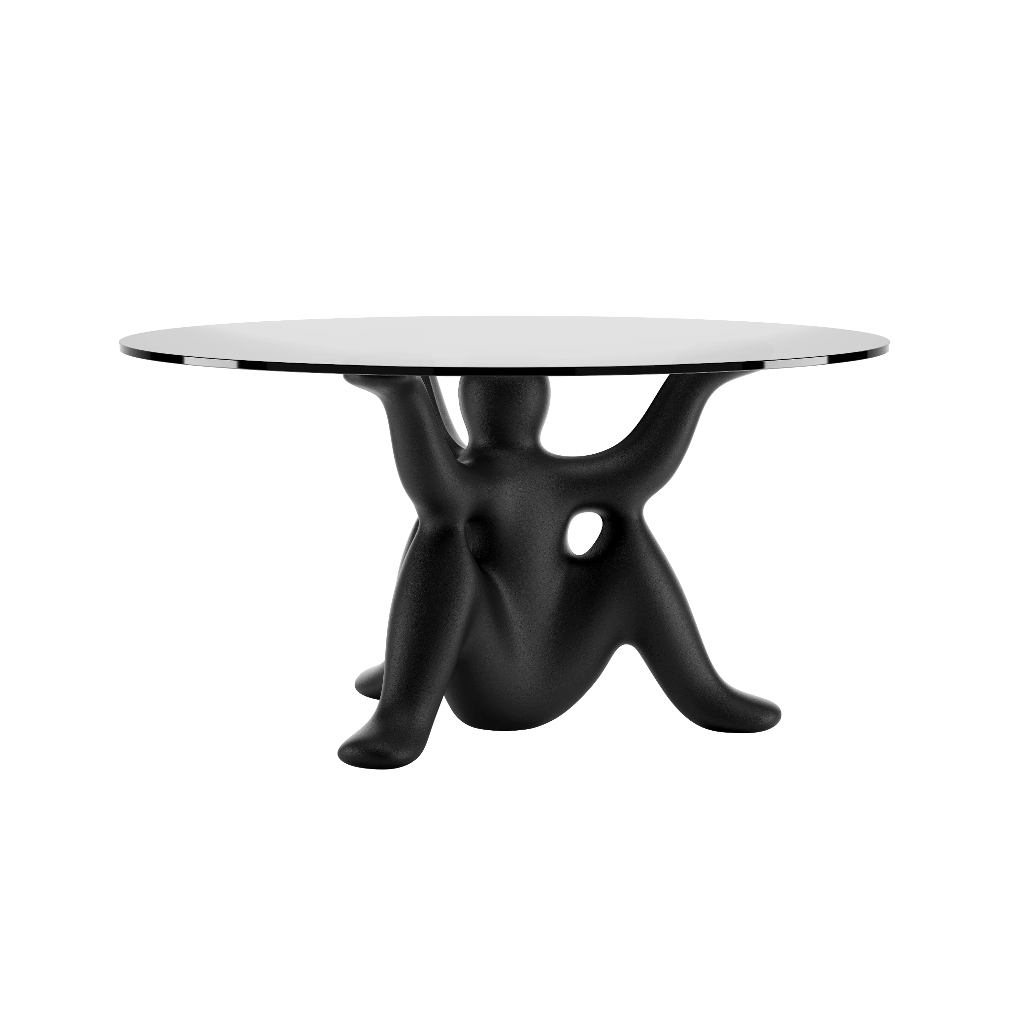 Runder Tisch HELPYOURSELF schwarz