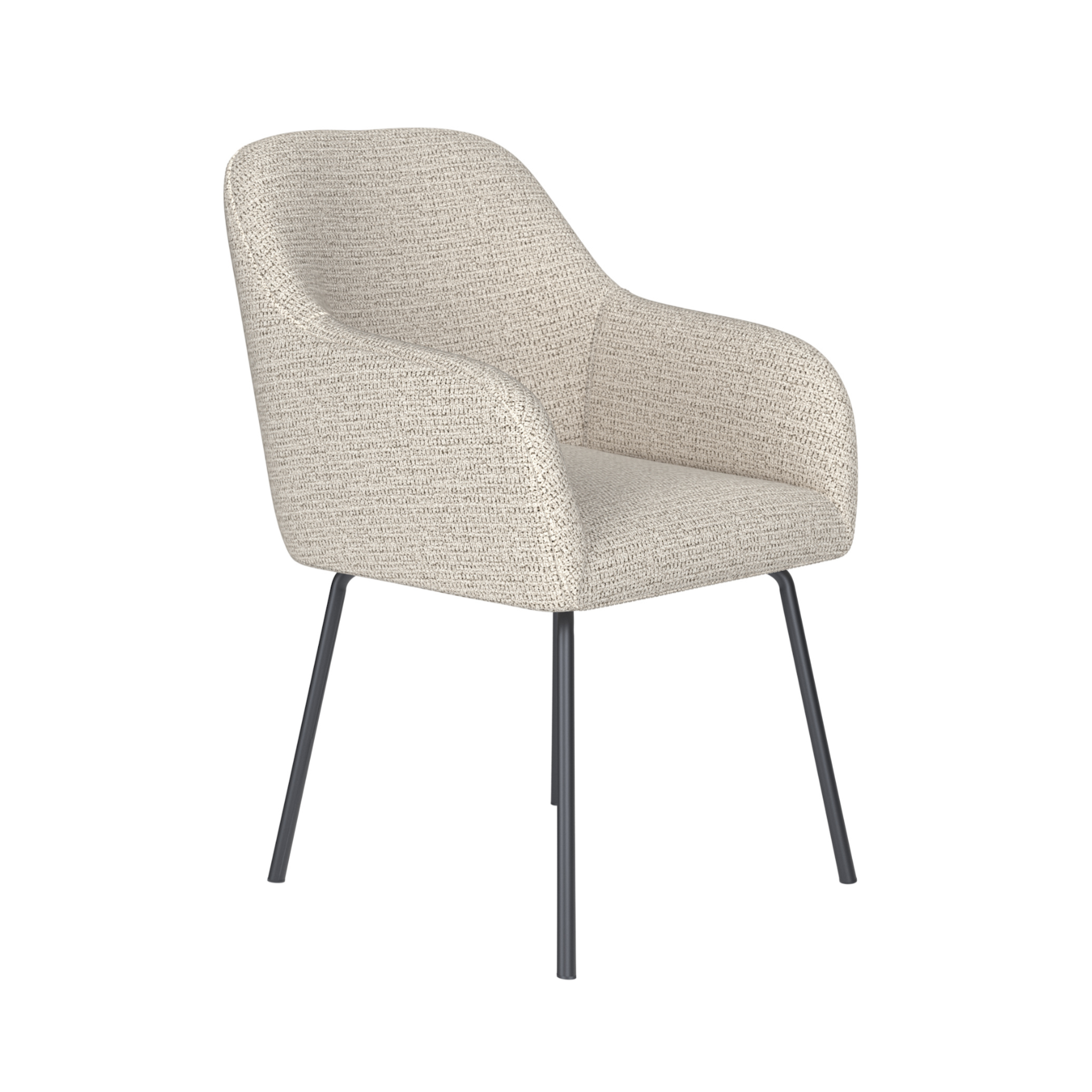 OTIS chair light gray with black base