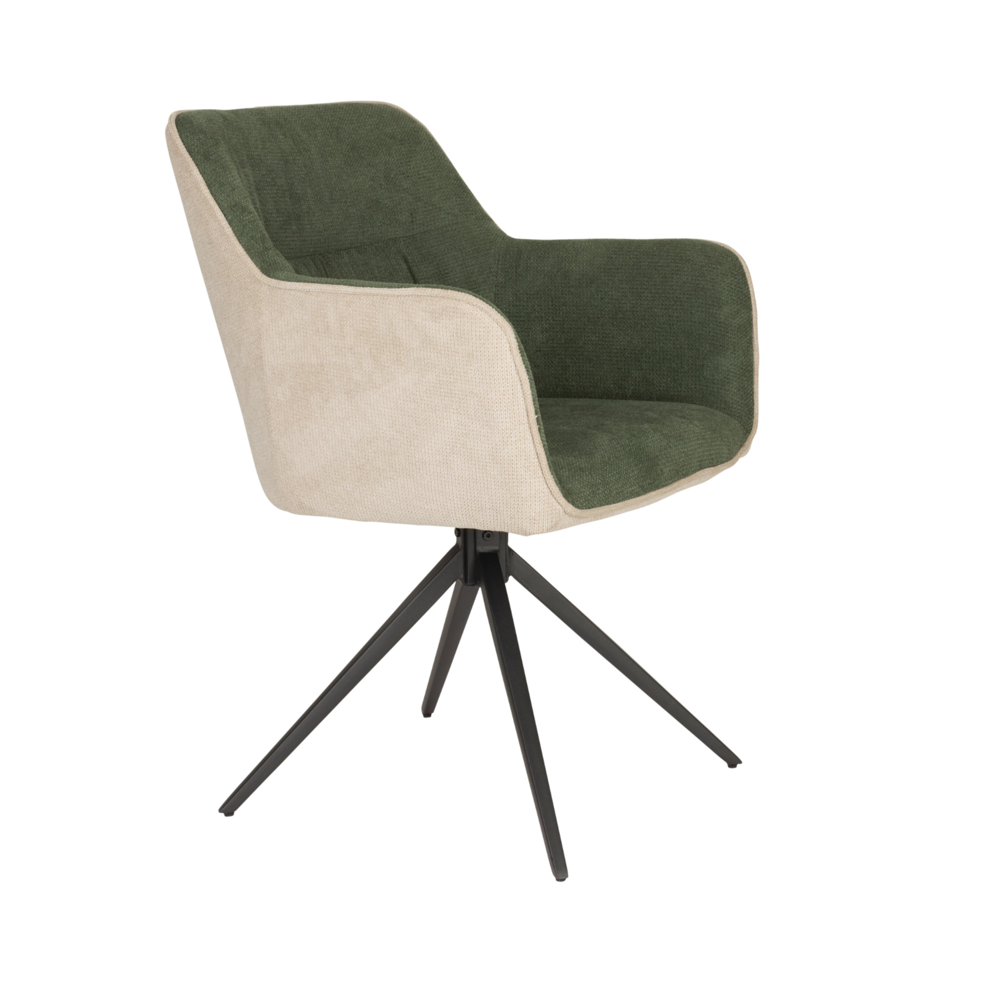 Stuhl DALEY grün mit beige