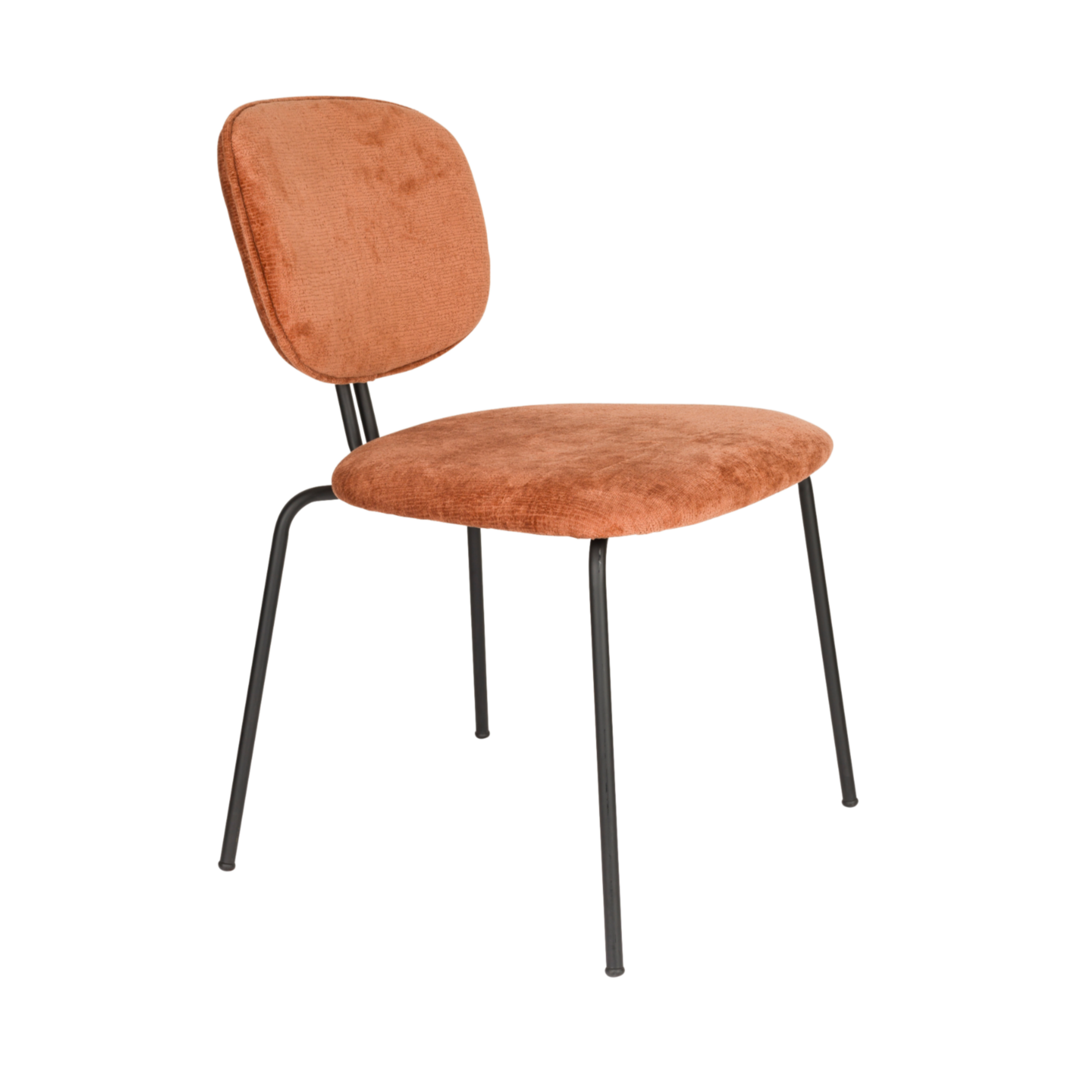 BOUTON Chair terracotta with black base