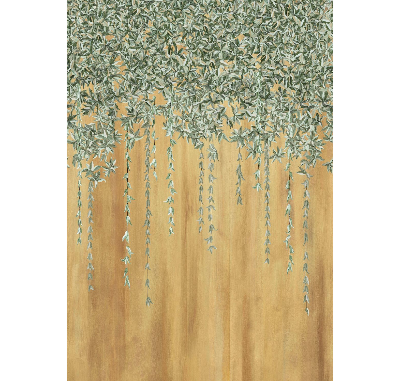 Wandbild HEDERA braun mit grünem