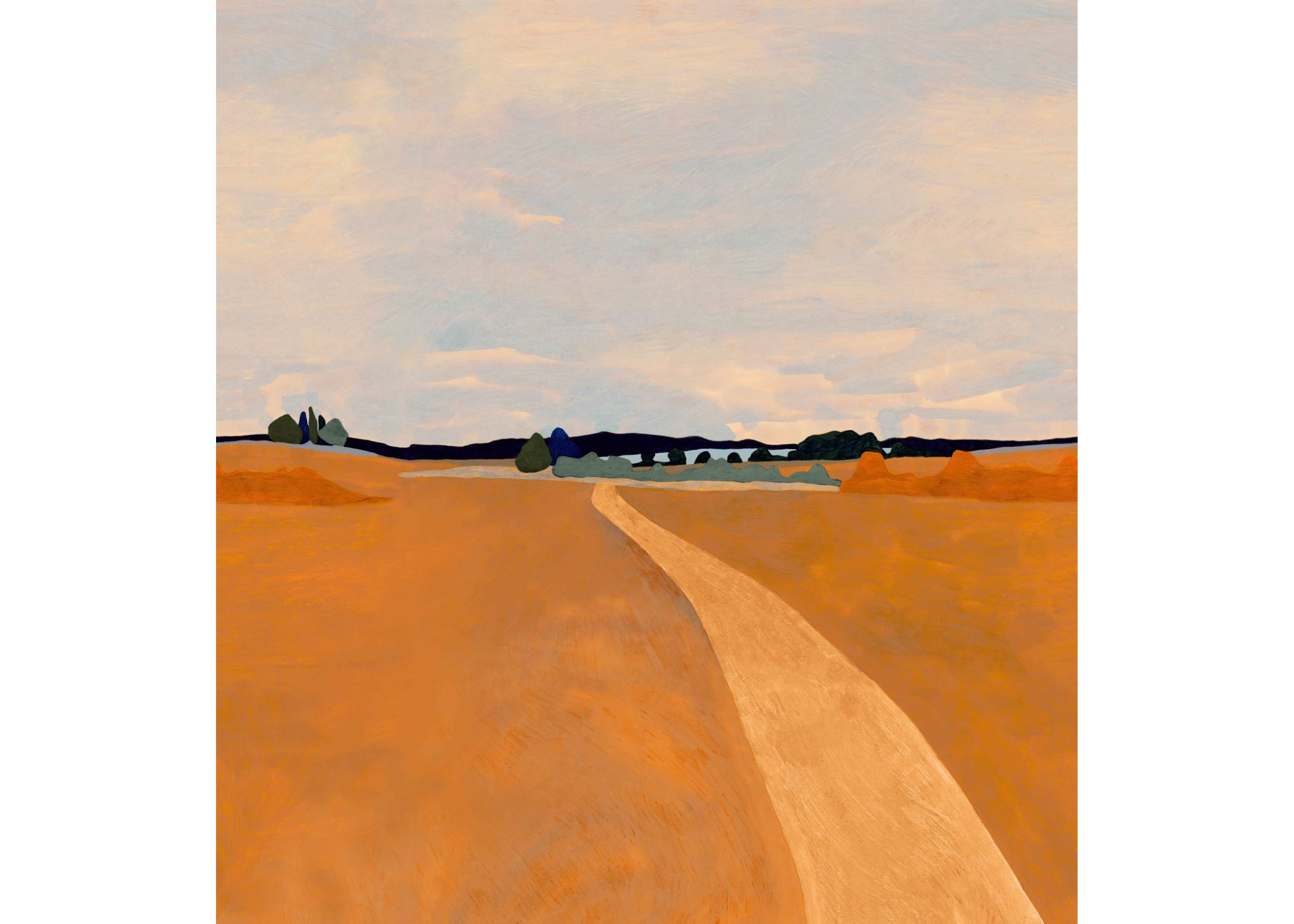 Wandbild MOISSON orange