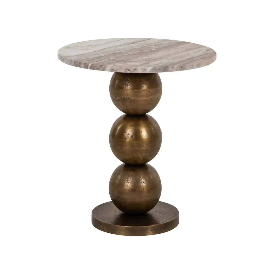 BARLEY Antique Gold Side Table