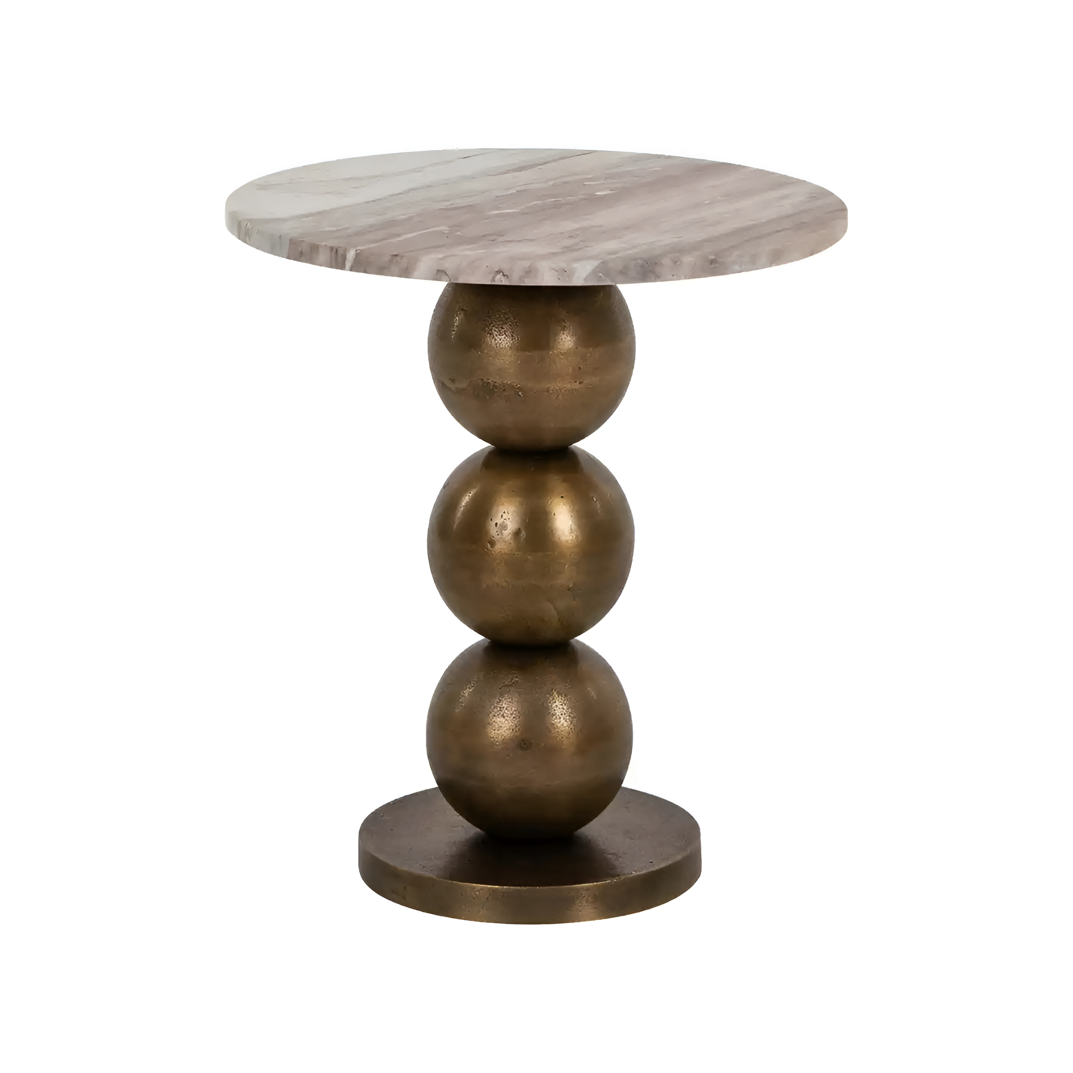 BARLEY Antique Gold Side Table