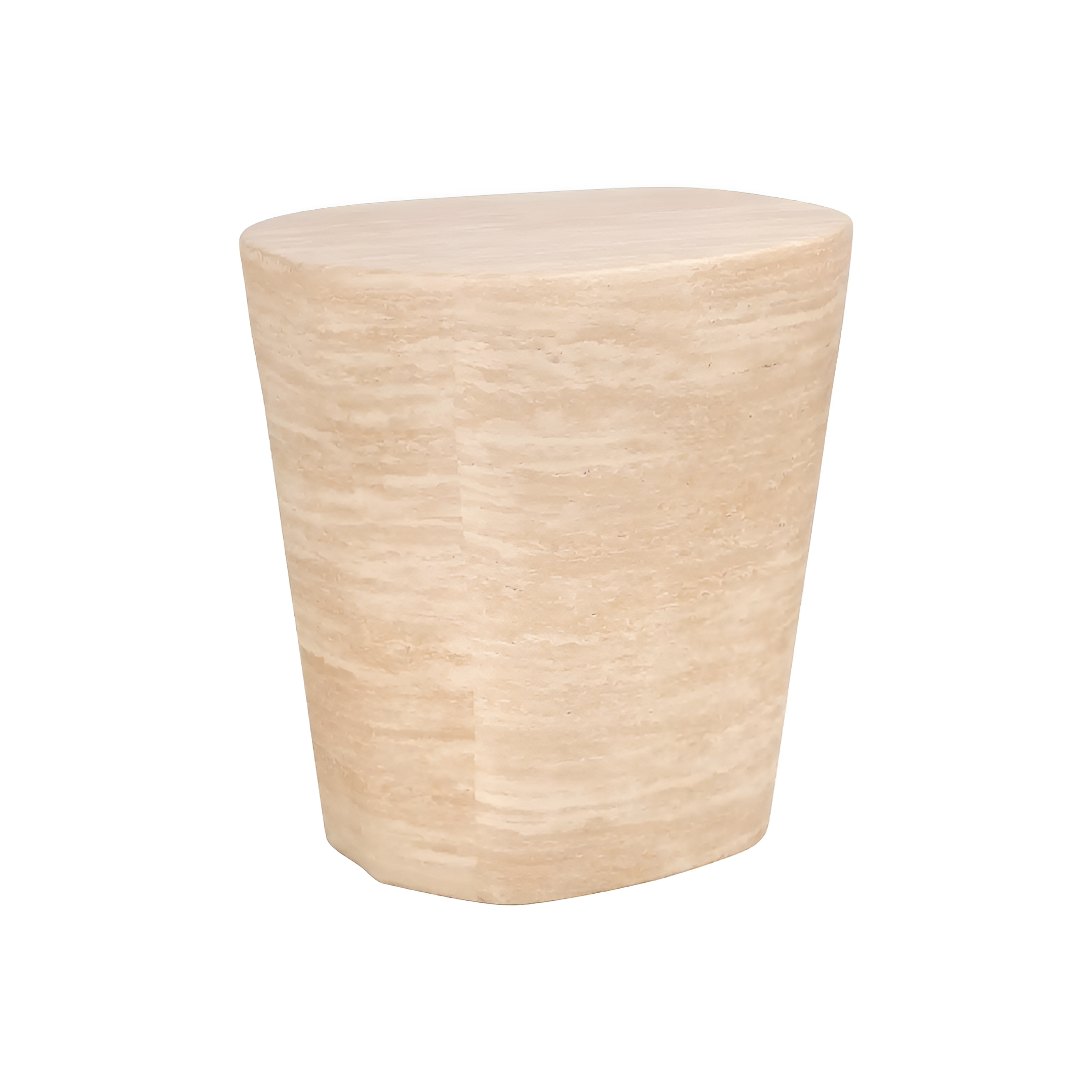 FICTUS Beige Side Table