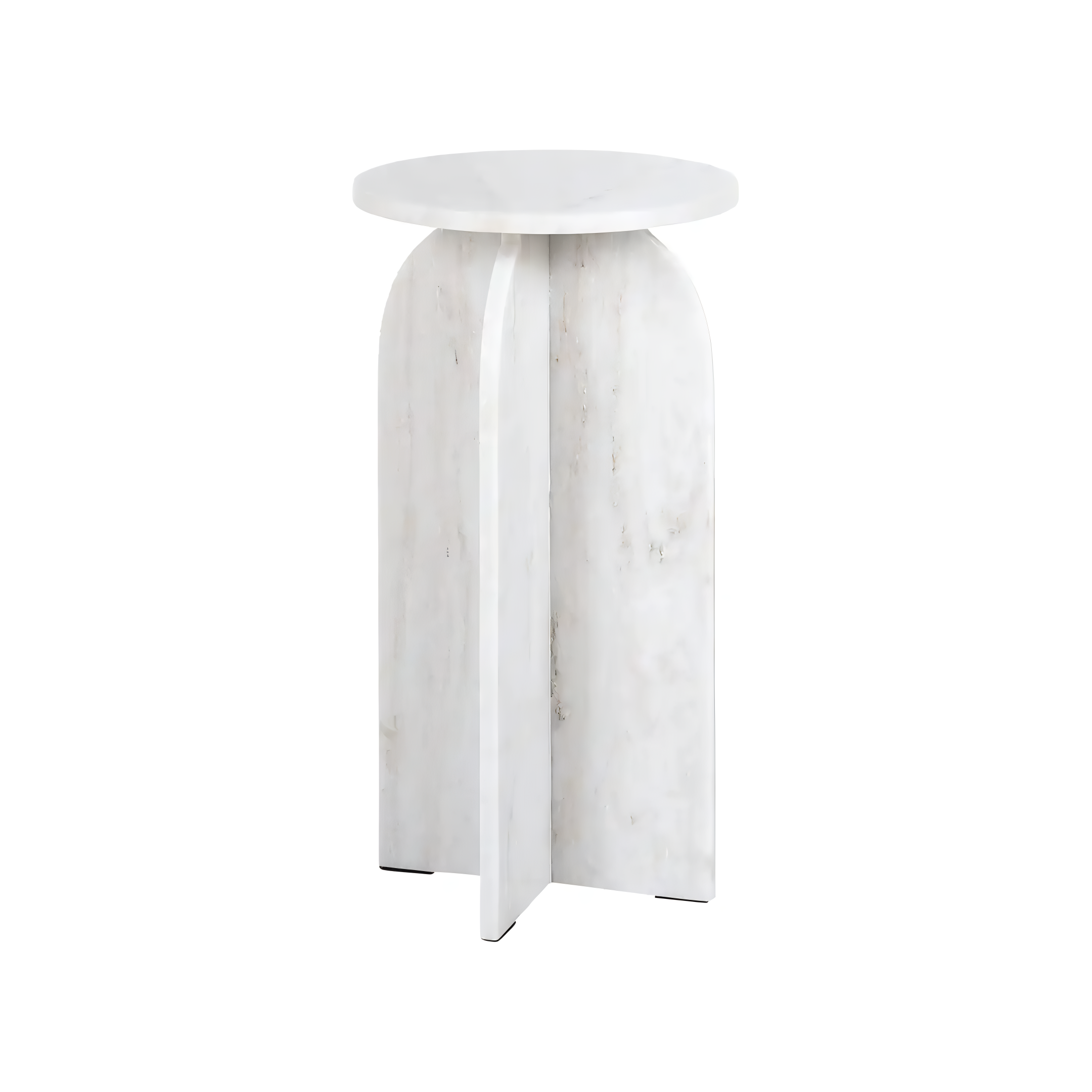 LUCIANO Side Table White Marble