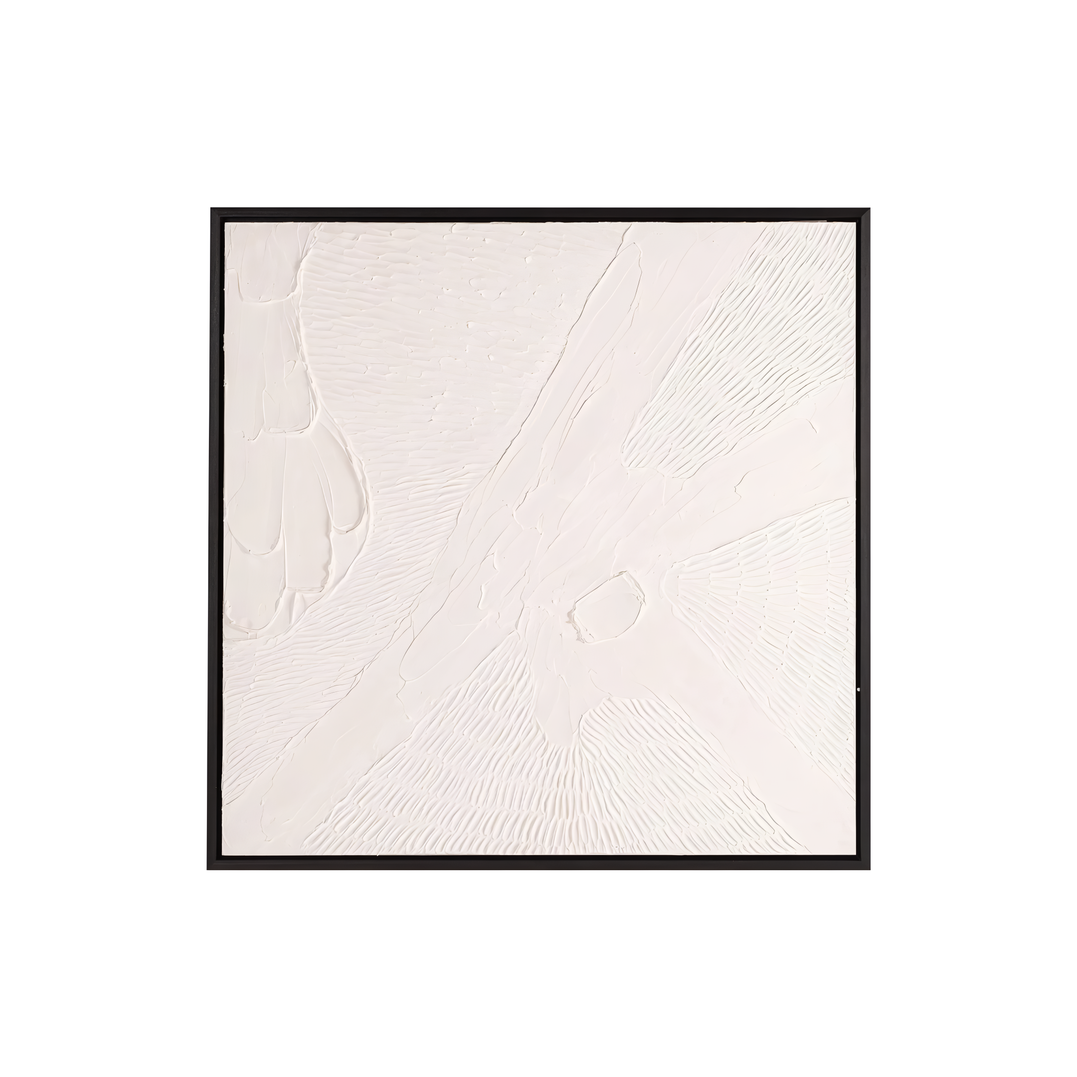 JANEY plaster picture with black frame