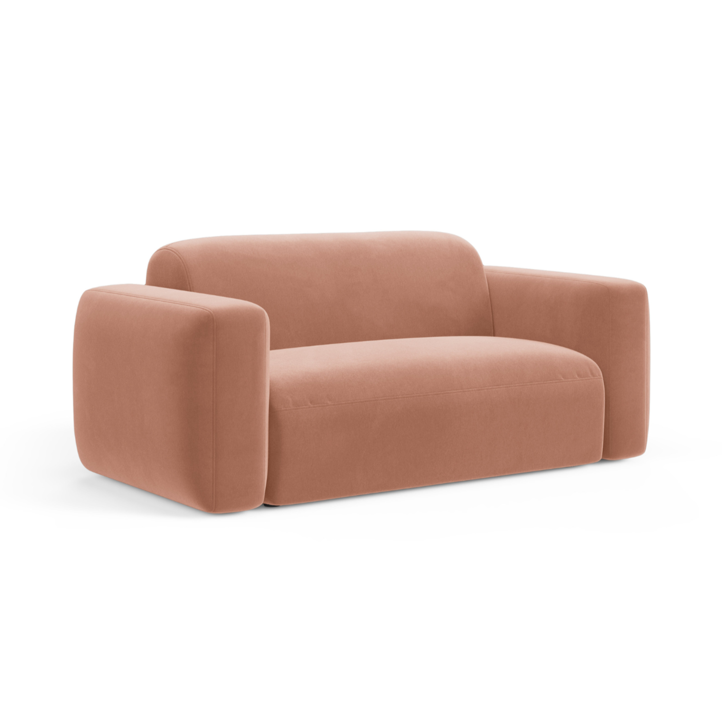 Velvet 2-Seater Sofa STRINO Pink