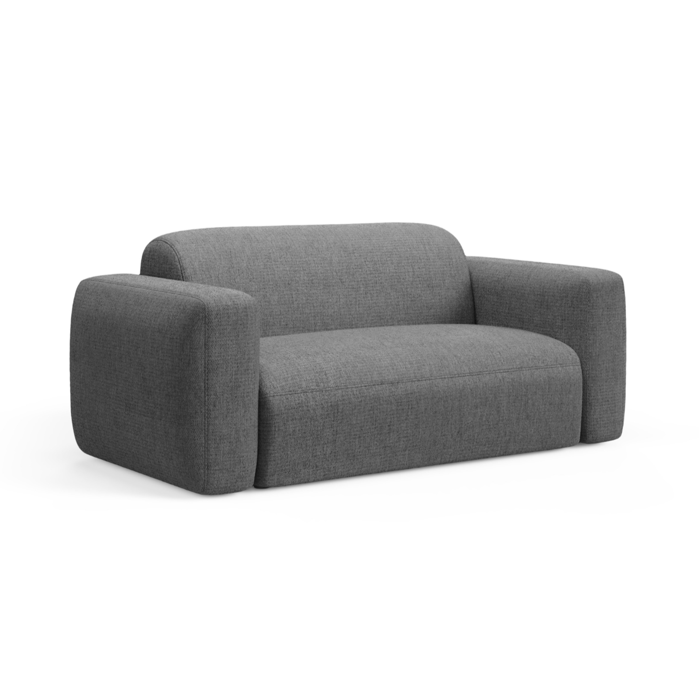 2-seater Sofa STRINO gray chenille