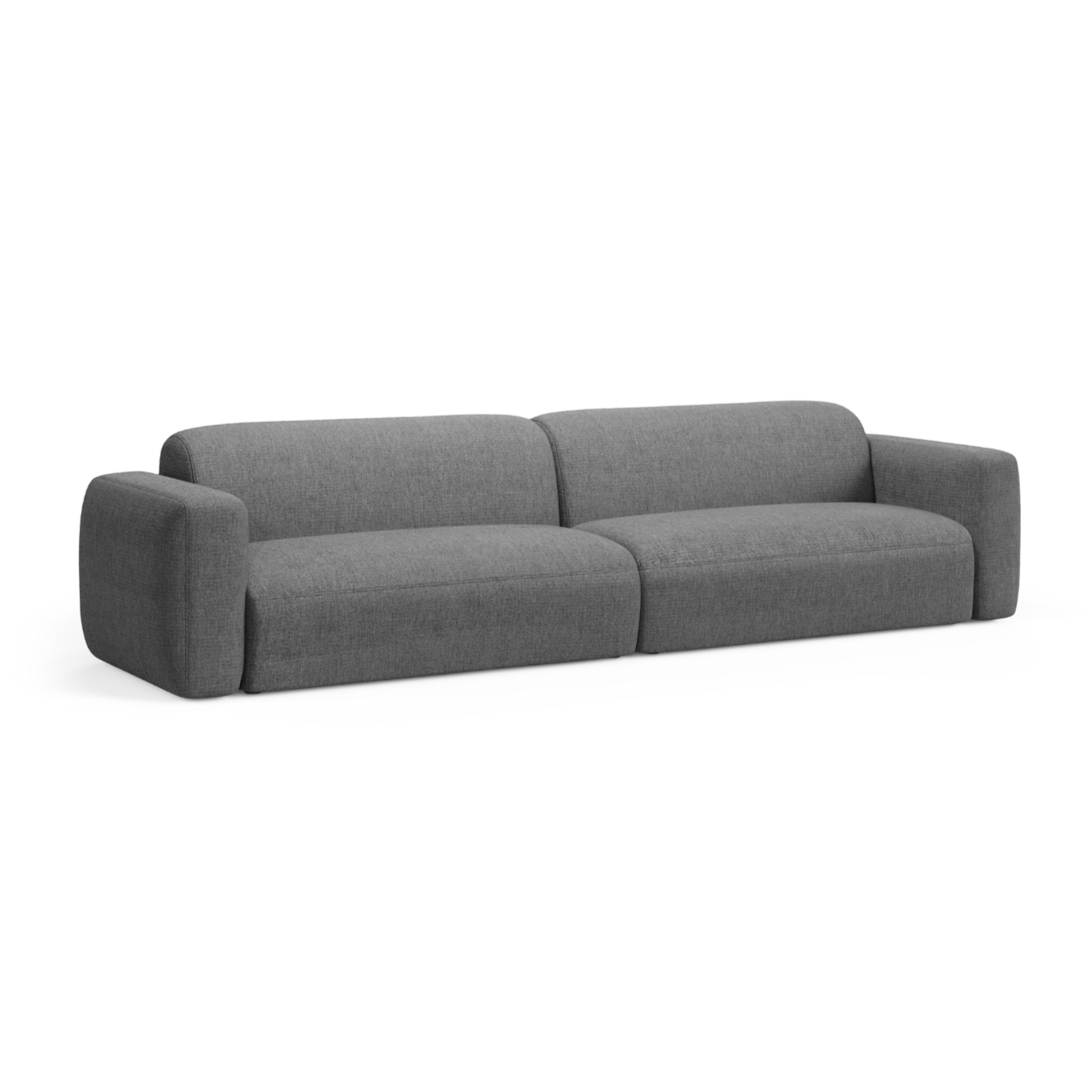 4-seater Sofa STRINO gray chenille