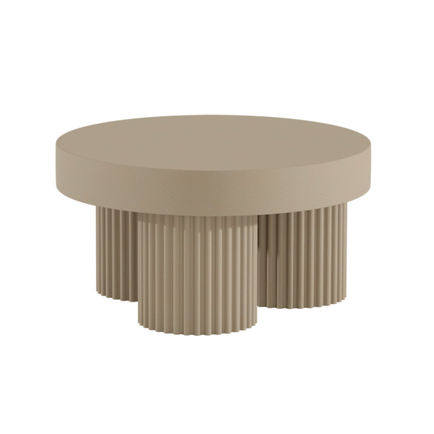 Beiger Beton-Couchtisch GEAR