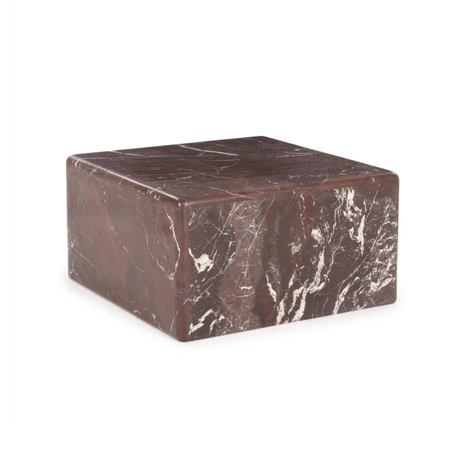 Couchtisch DICE bordeaux Marmor