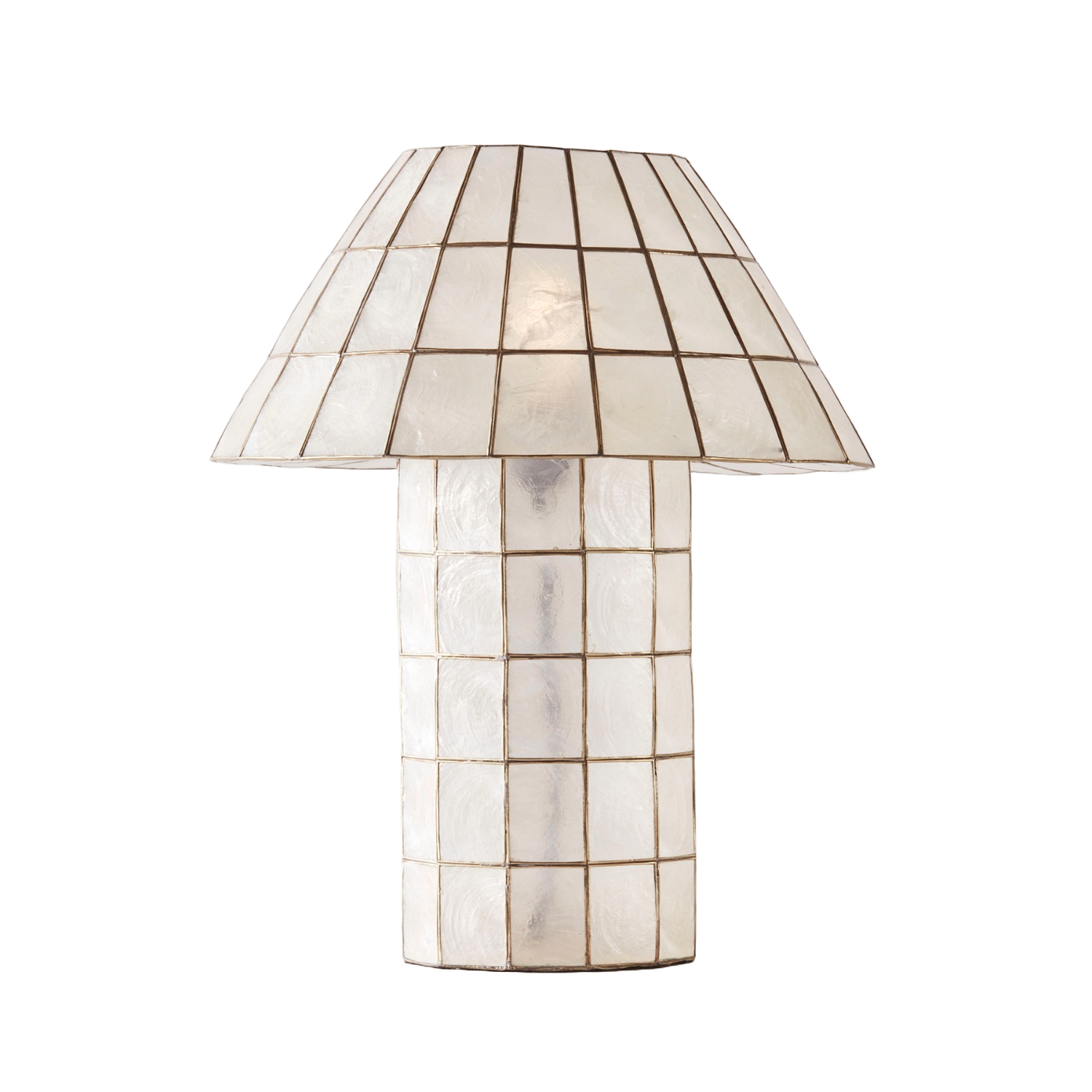 Lampa stołowa CORNELIA muszle Capiz