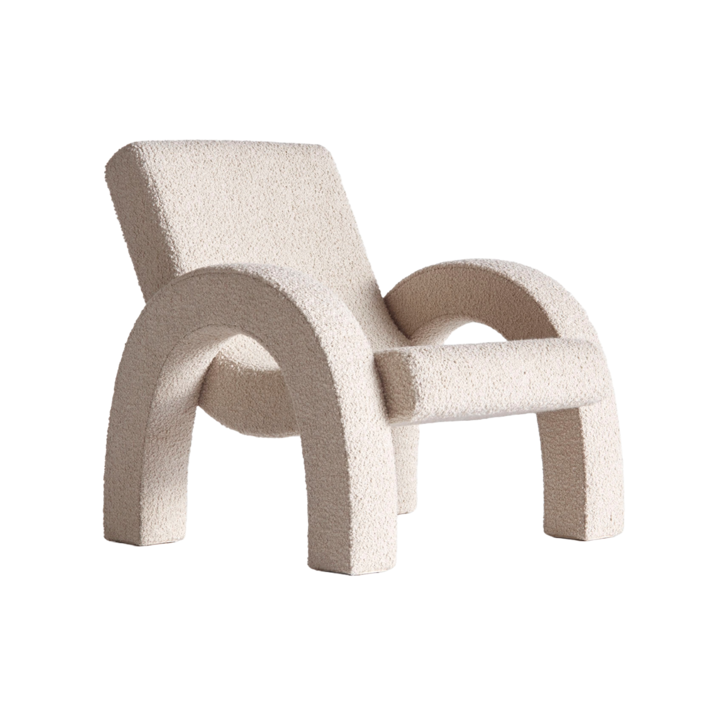 ARCO beige boucle armchair