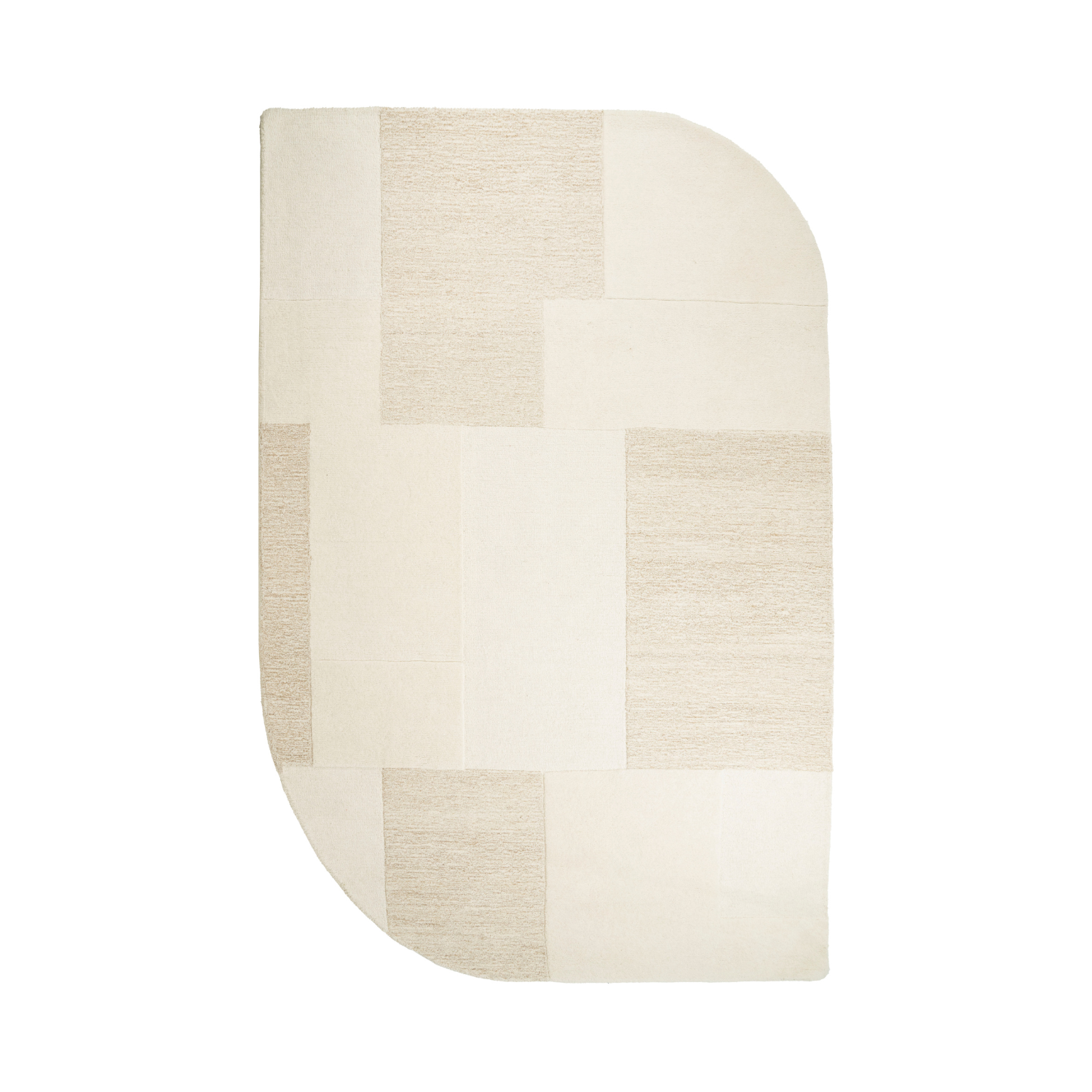 CONTOUR cream rug