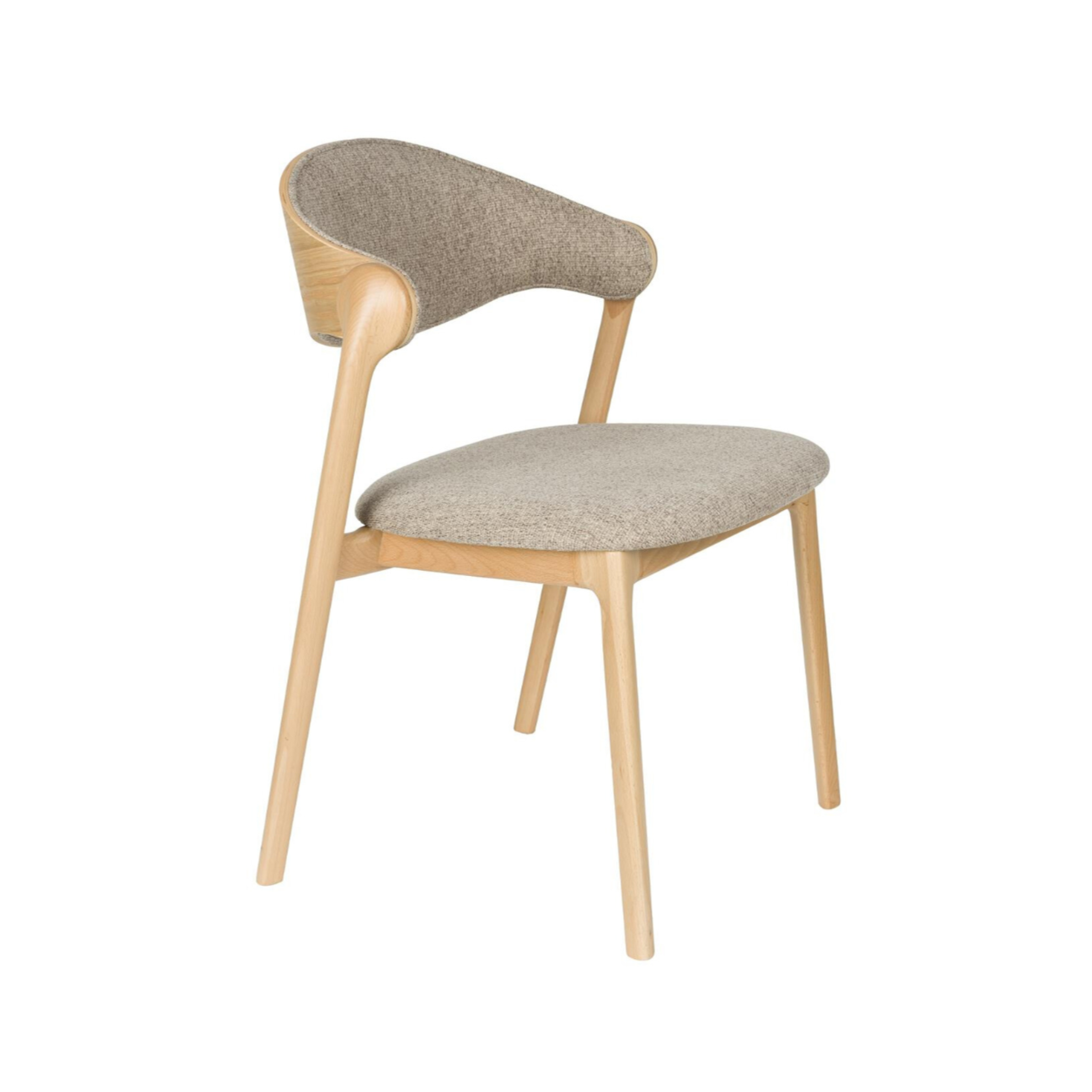 Stuhl BABINGTON braun mit Holzgestell